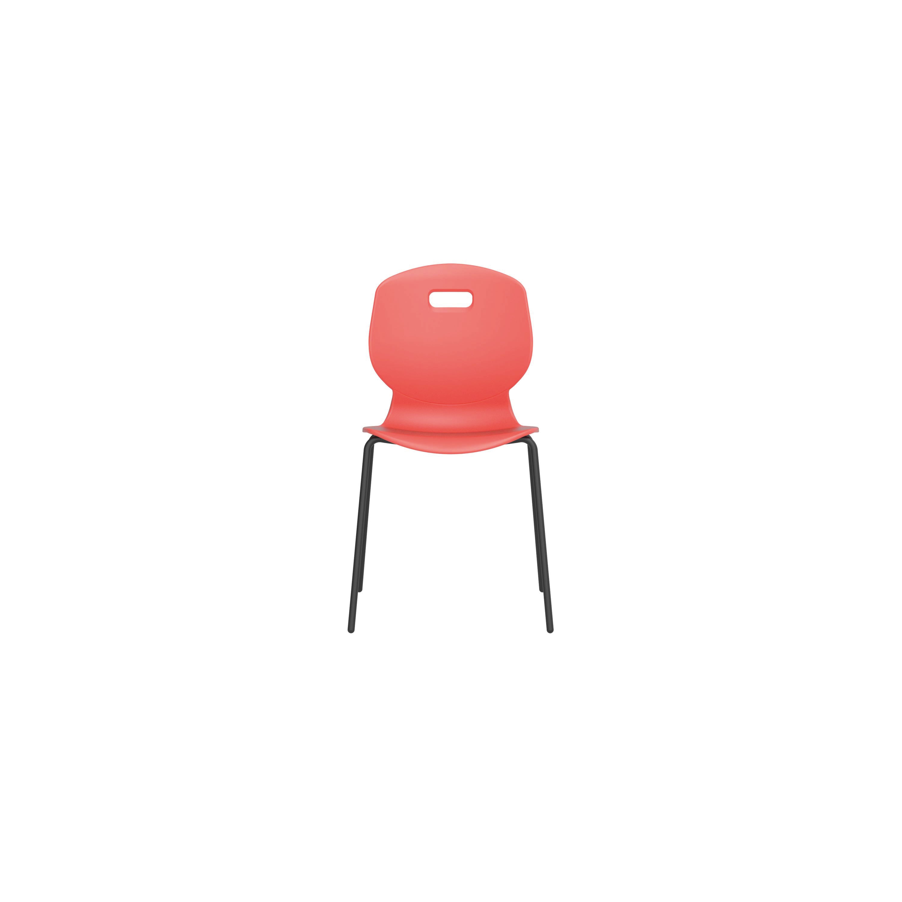 Titan Arc Four Leg Classroom Chair Size 5 Coral KF77790