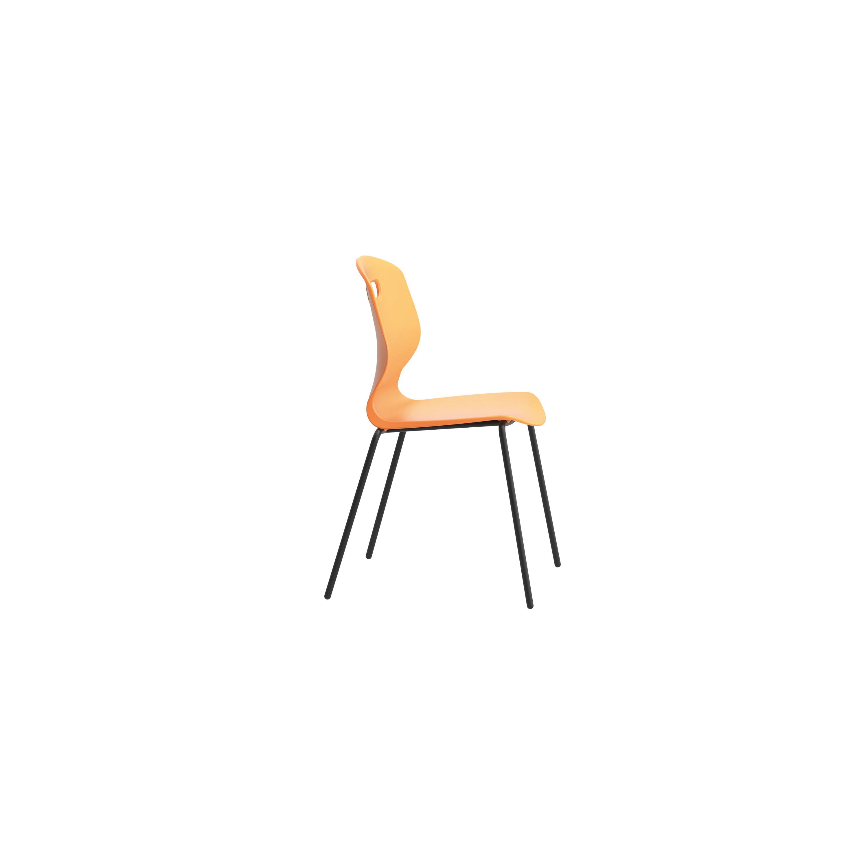 Titan Arc Four Leg Classroom Chair Size 5 Marigold KF77794