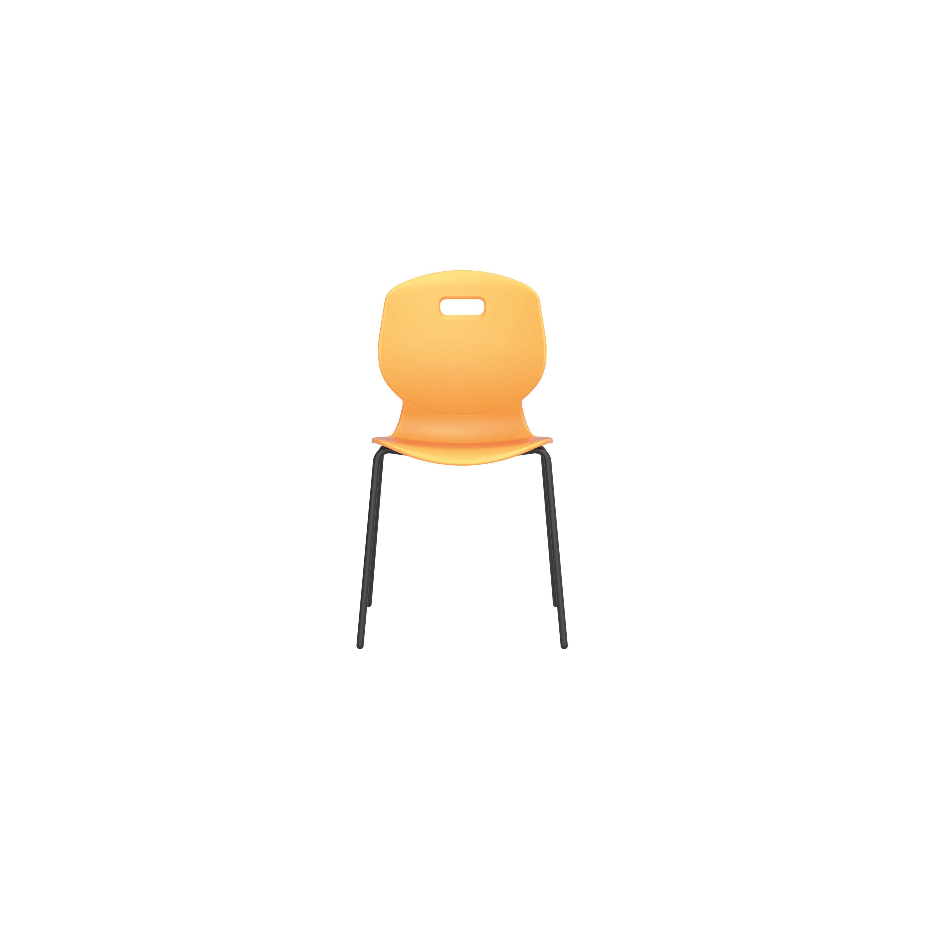 Titan Arc Four Leg Classroom Chair Size 5 Marigold KF77794