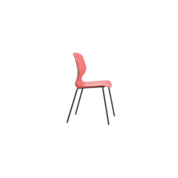 Titan Arc Four Leg Classroom Chair Size 6 Coral Kf77797
