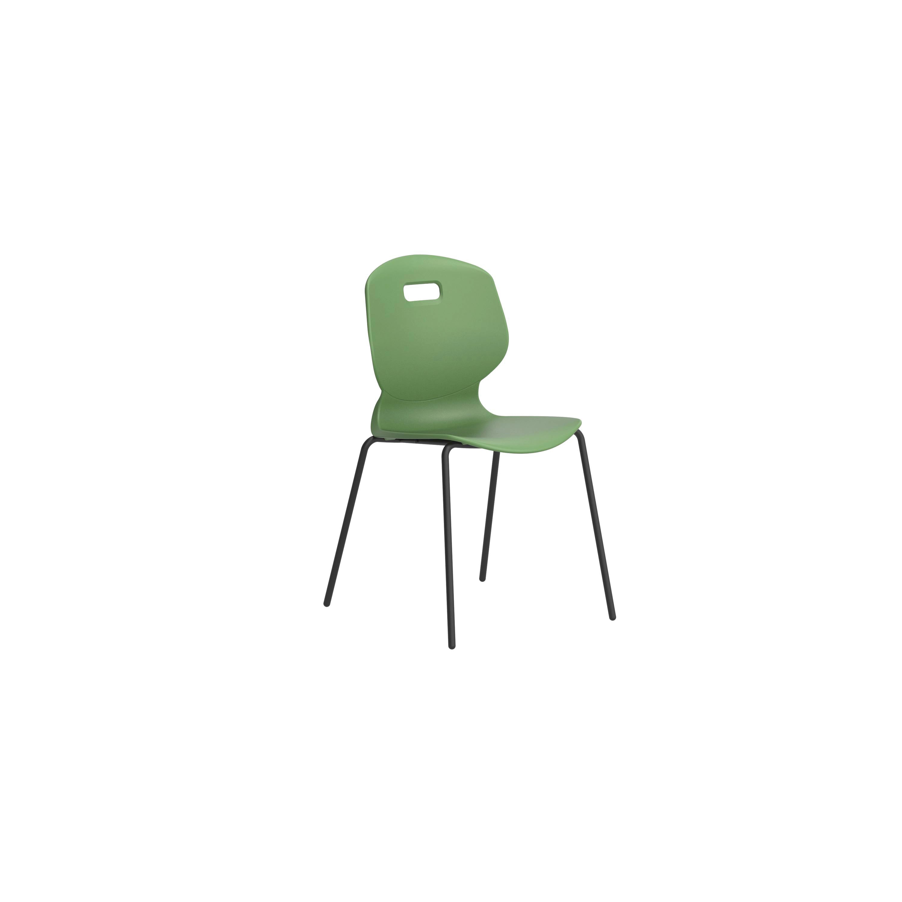 Titan Arc Four Leg Classroom Chair Size 6 Forest Kf77798