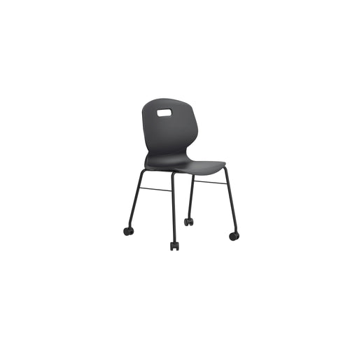 Titan Arc Mobile Four Leg Chair Size 6 Anthracite Kf77831