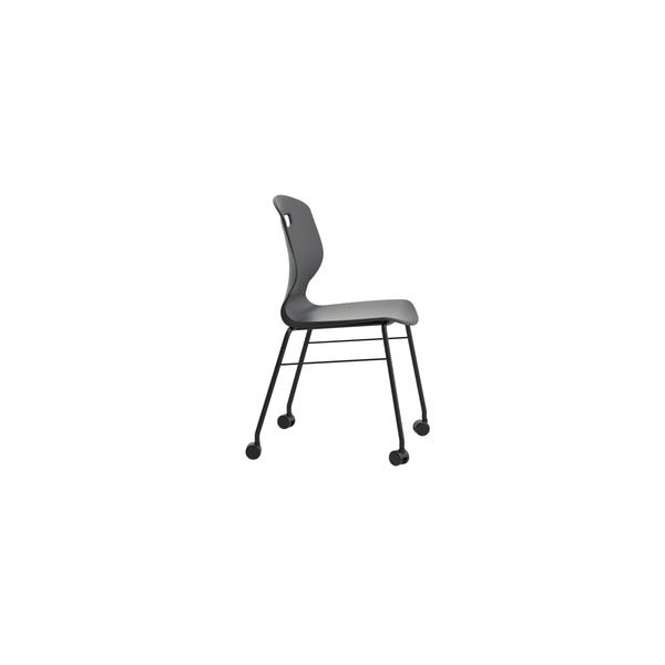 Titan Arc Mobile Four Leg Chair Size 6 Anthracite Kf77831