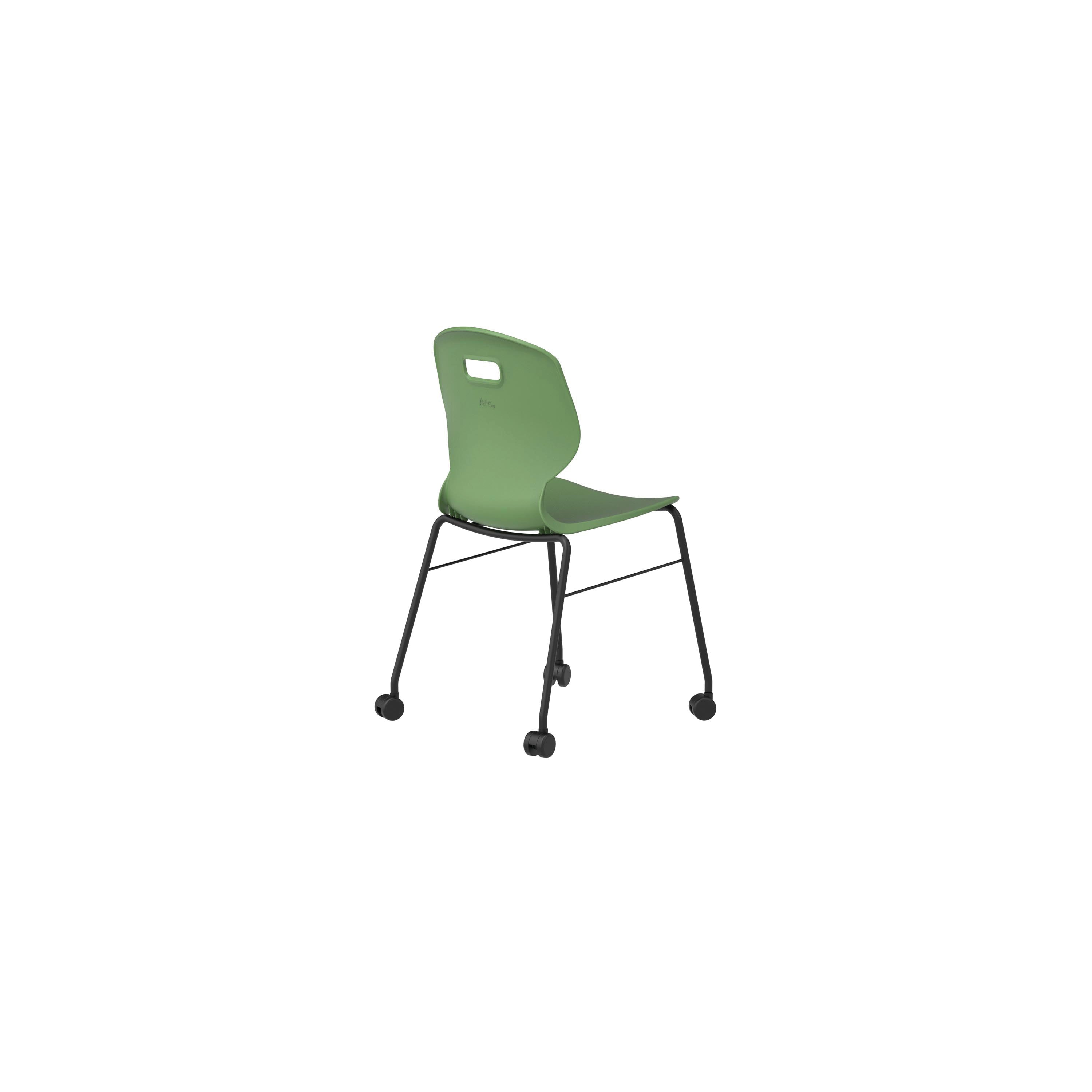 Titan Arc Mobile Four Leg Chair Size 6 Forest Kf77833