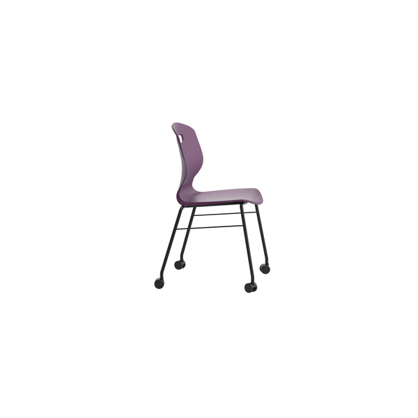 Titan Arc Mobile Four Leg Chair Size 6 Grape Kf77834