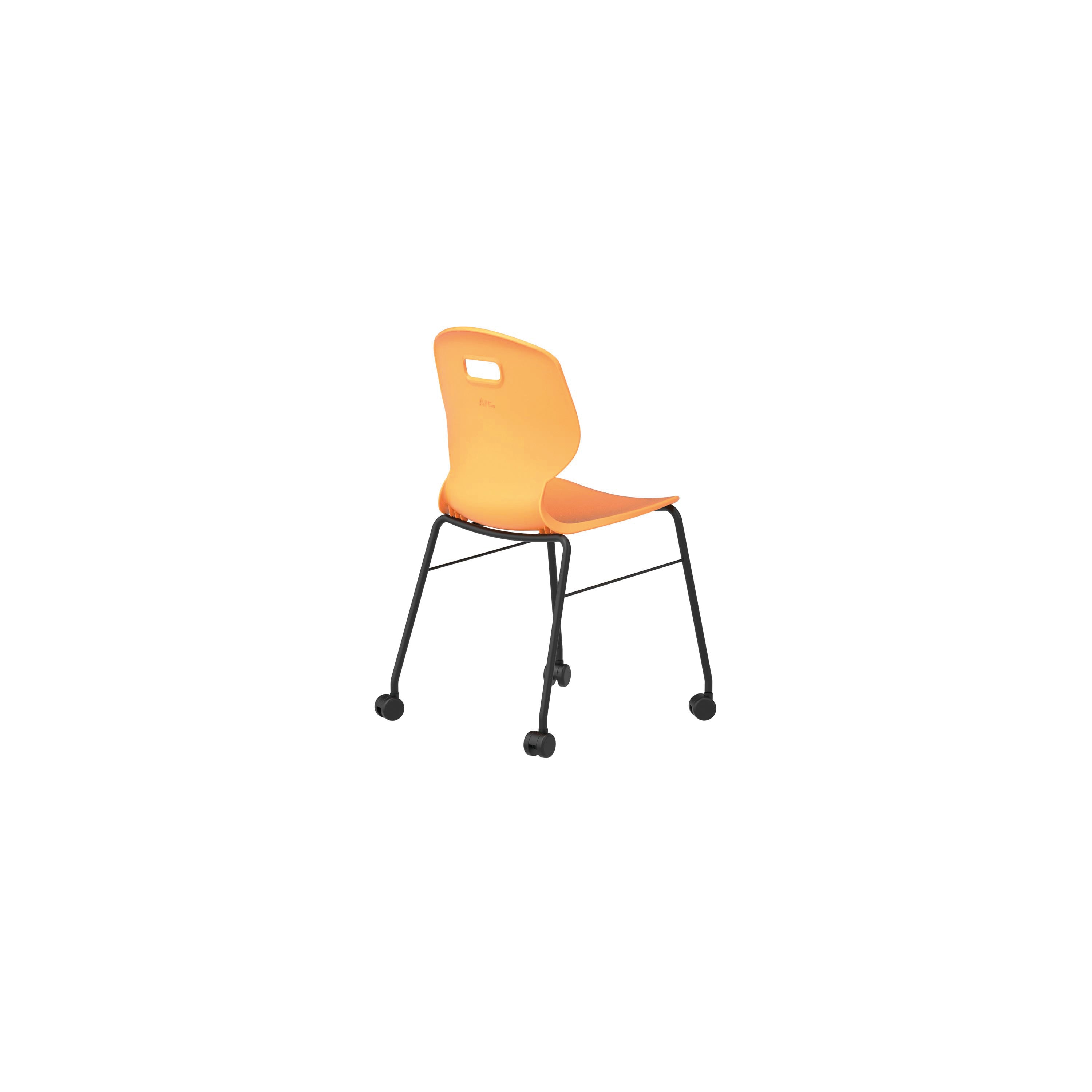 Titan Arc Mobile Four Leg Chair Size 6 Marigold Kf77836