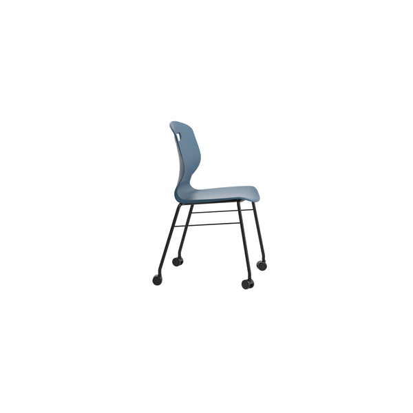 Titan Arc Mobile Four Leg Chair Size 6 Steel Blue Kf77837