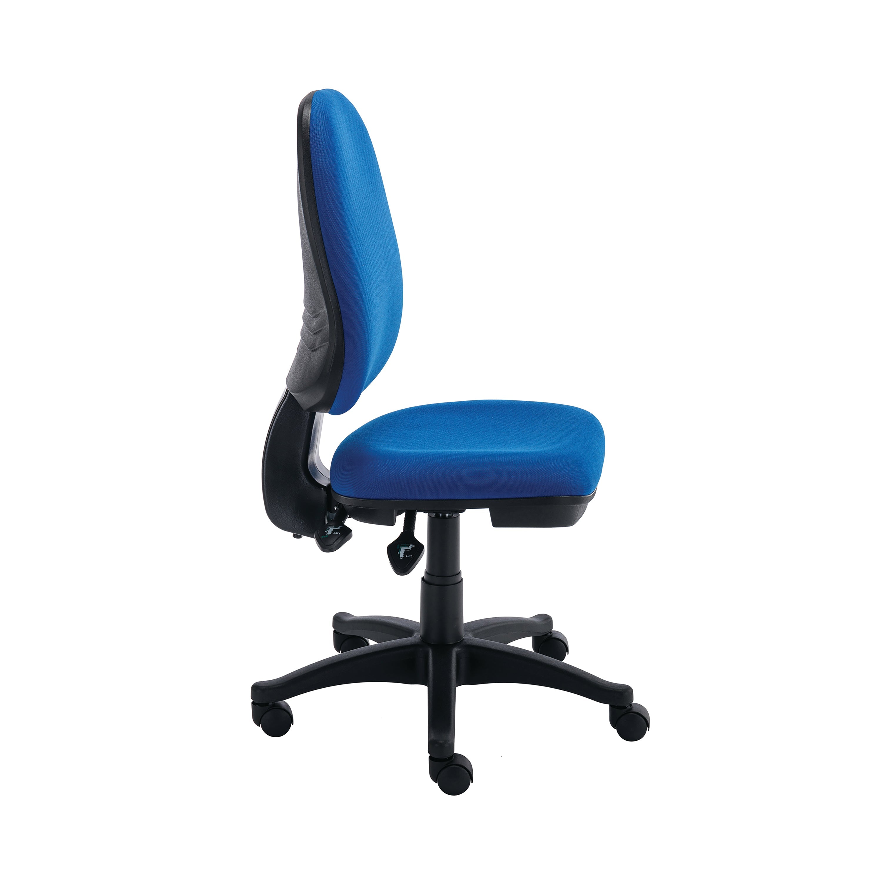 Polaris Nesta Operator Chair 2 Lever Upholstered 590x555x1090mm Royal Blue Kf77947