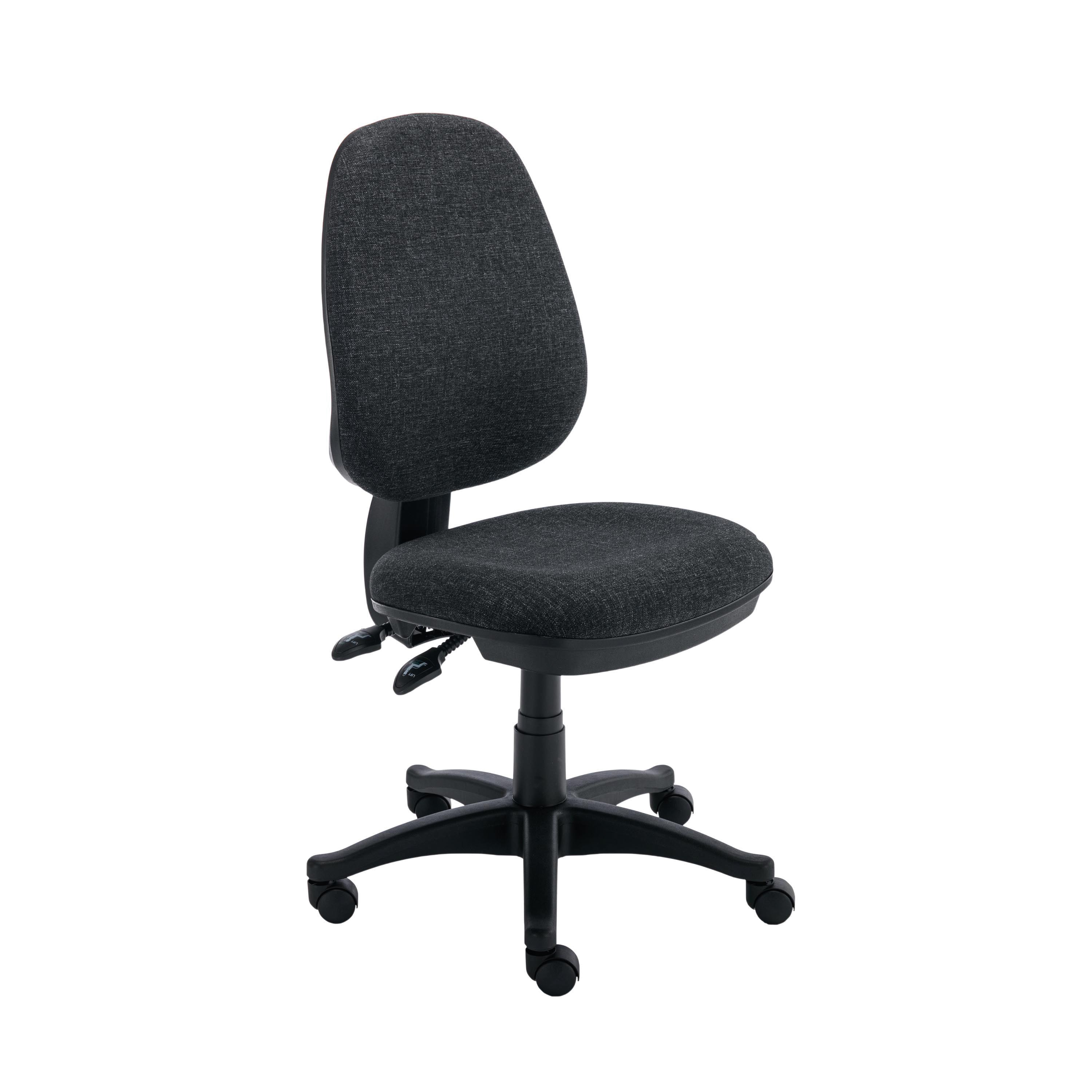 Polaris Nesta Operator Chair 2 Lever Upholstered 590x555x1090mm Charcoal Kf77948