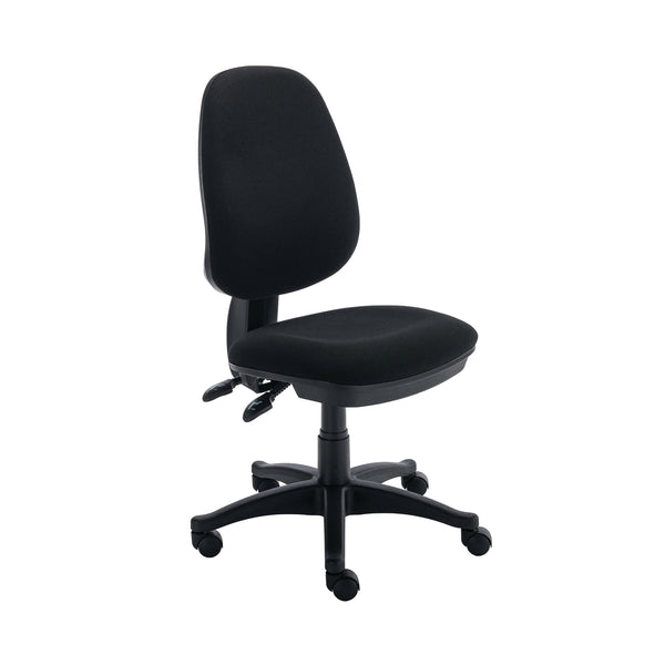 Polaris Nesta Operator Chair 2 Lever Upholstered 590x555x1090mm Black Kf77949