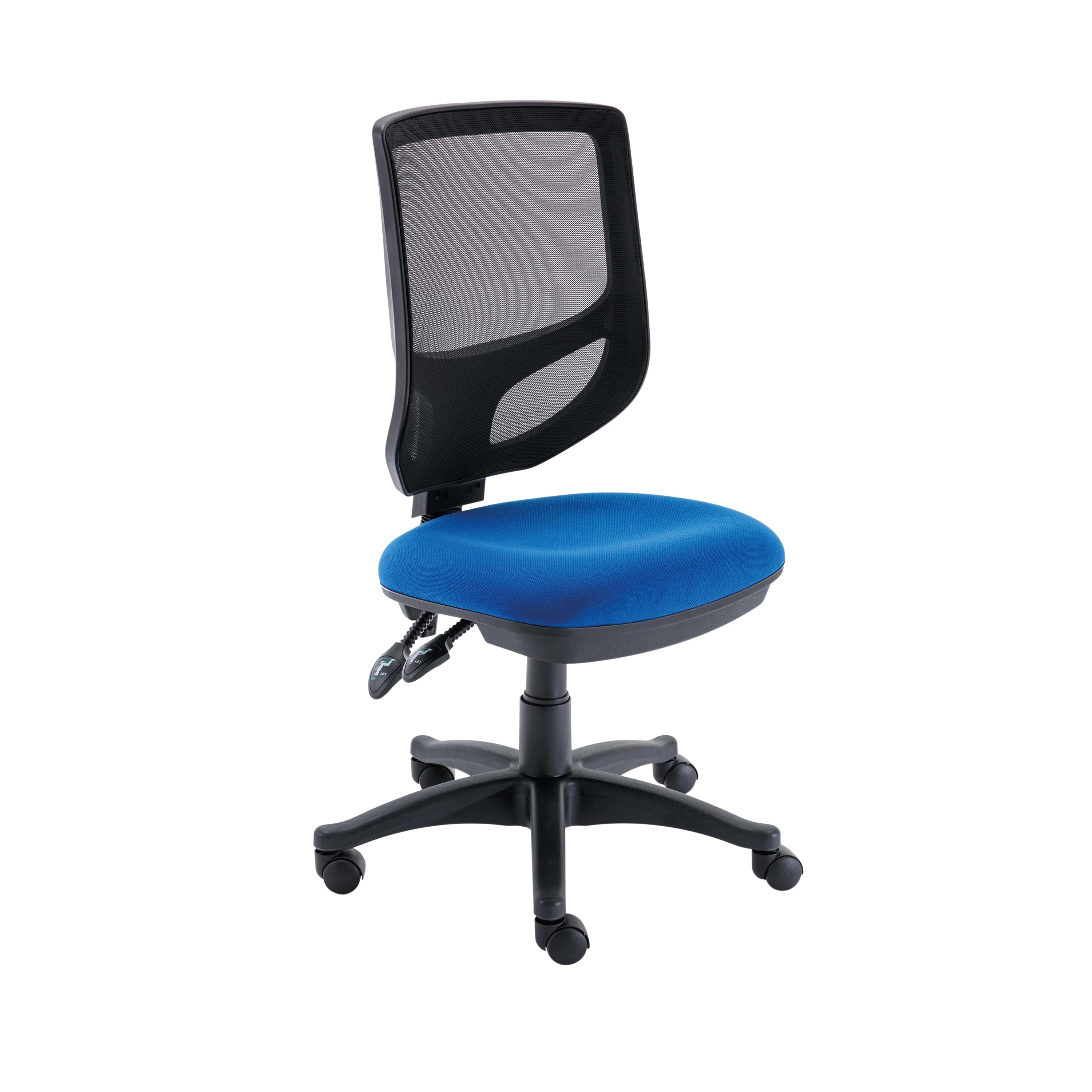 Polaris Nesta Mesh Back Operator Chair 2 Lever 590x900x1050mm Royal Blue Kf77952