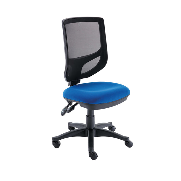 Polaris Nesta Mesh Back Operator Chair 2 Lever 590x900x1050mm Royal Blue Kf77952