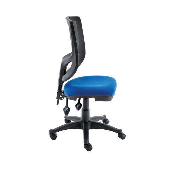 Polaris Nesta Mesh Back Operator Chair 2 Lever 590x900x1050mm Royal Blue Kf77952