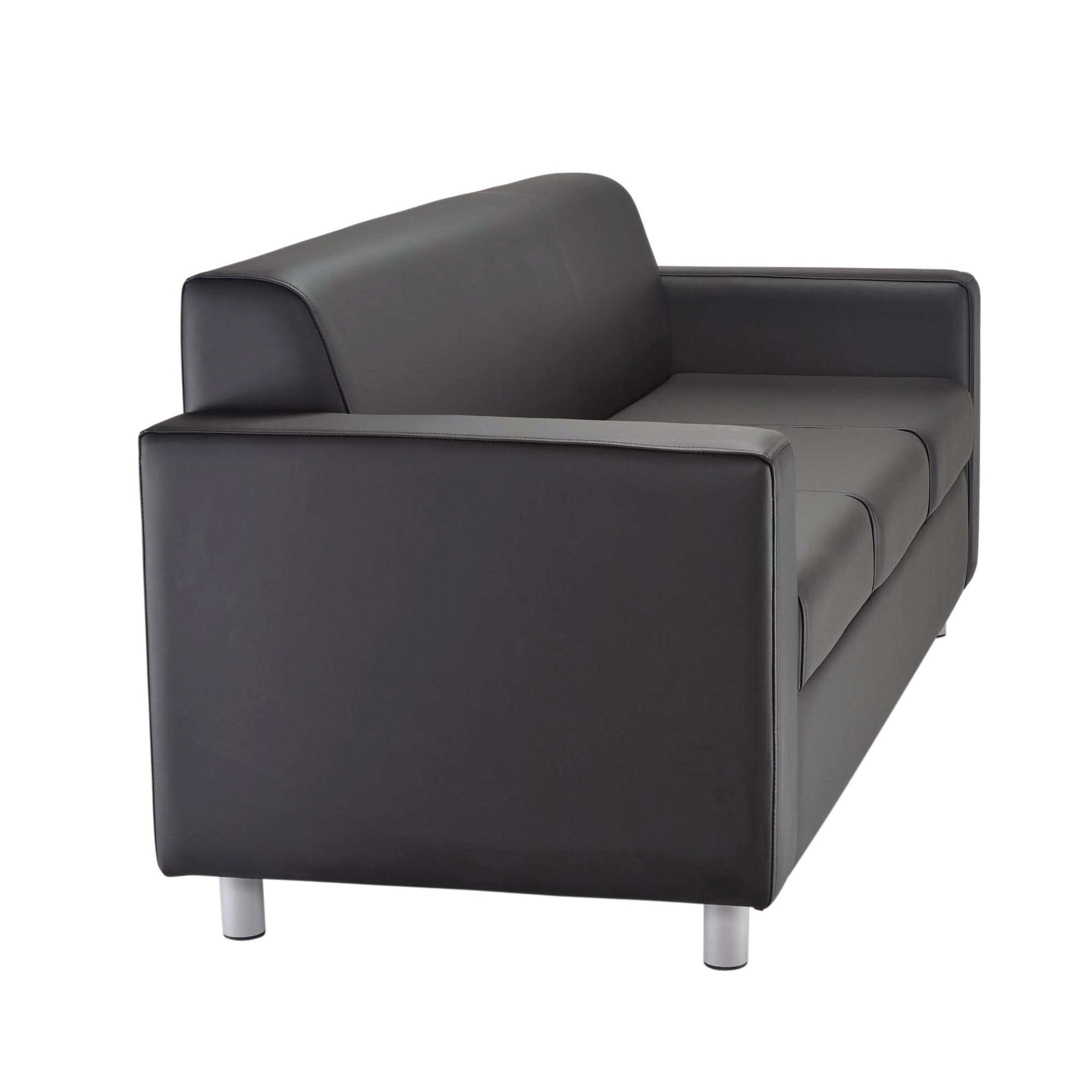 Jemini Iceberg 3 Seater Sofa 1930x750x800mm Polyurethane Black Kf78026