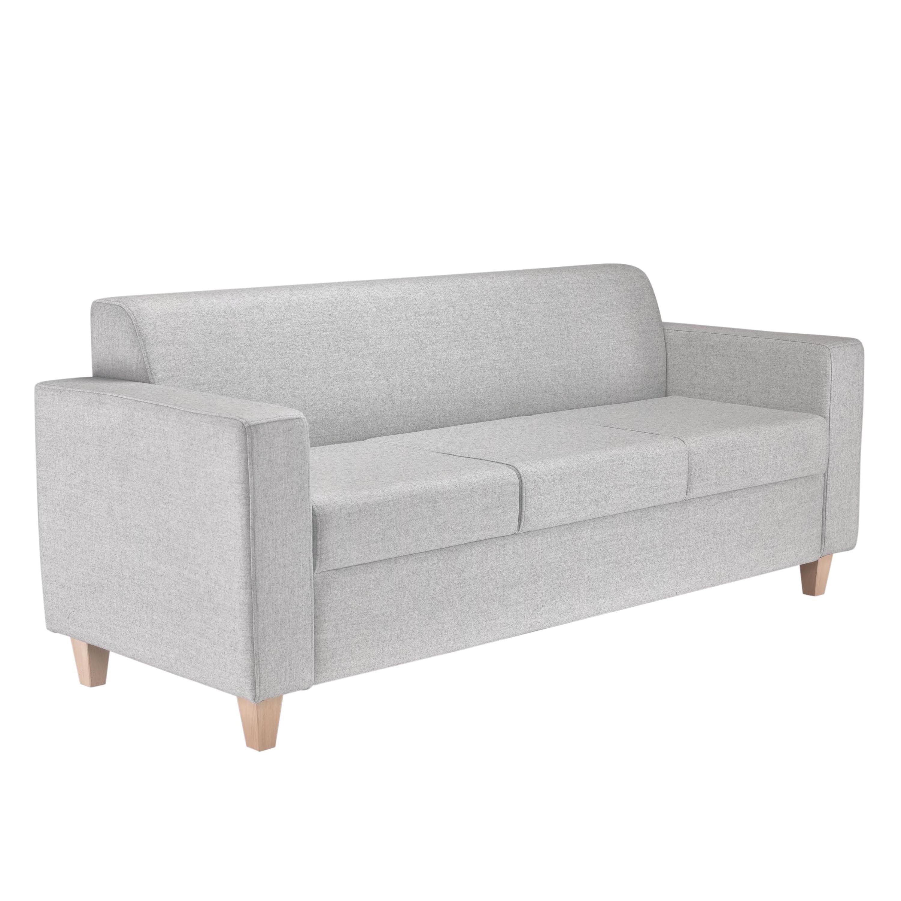 Jemini Iceberg 3 Seater Sofa 1930x750x800mm With Wooden Feet Fabric Band 1 Kf78027