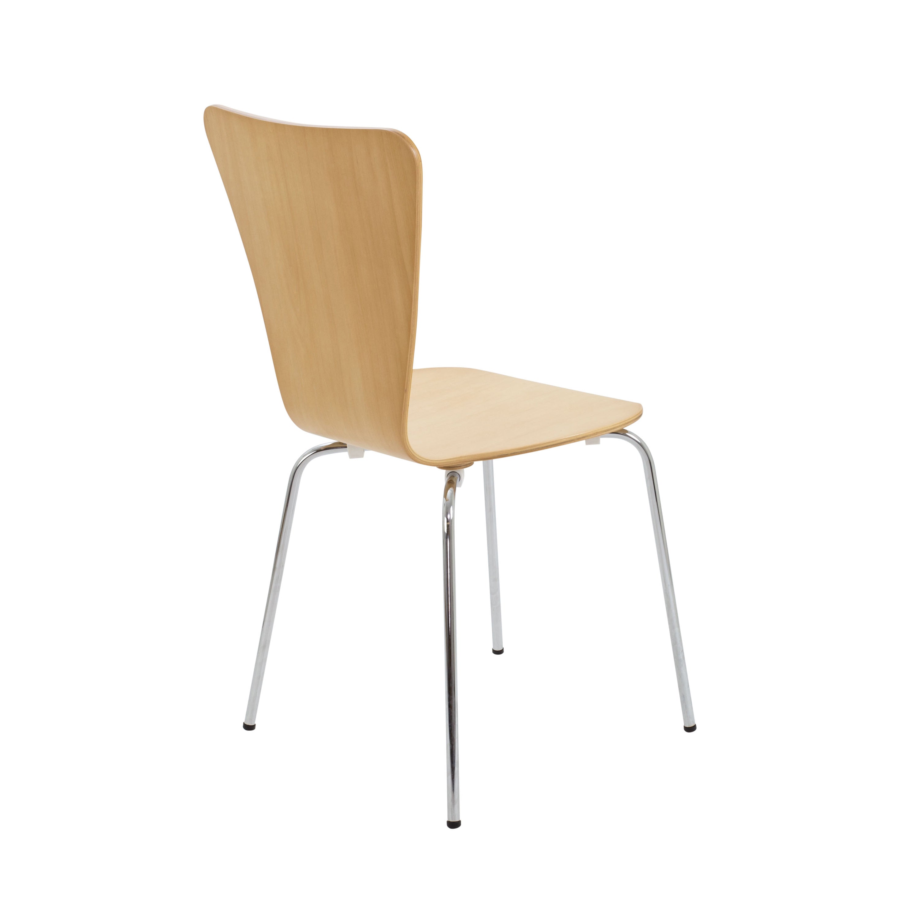 Jemini Picasso Wooden Chair Beech/chrome Kf78109