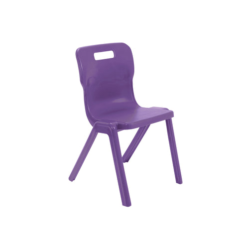 Titan One Piece Classroom Chair 482x510x829mm Purple KF78529