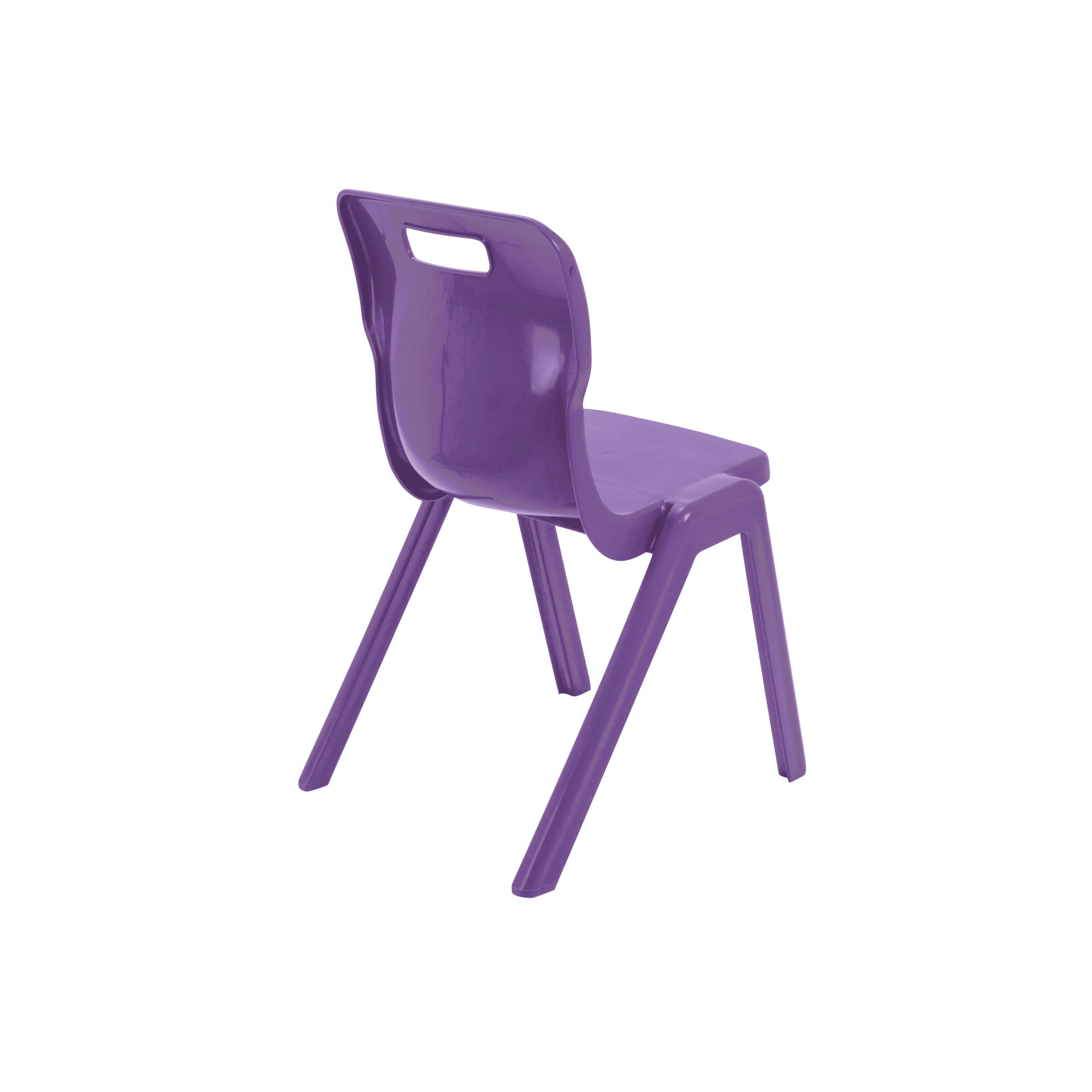 Titan One Piece Classroom Chair 482x510x829mm Purple Kf78529