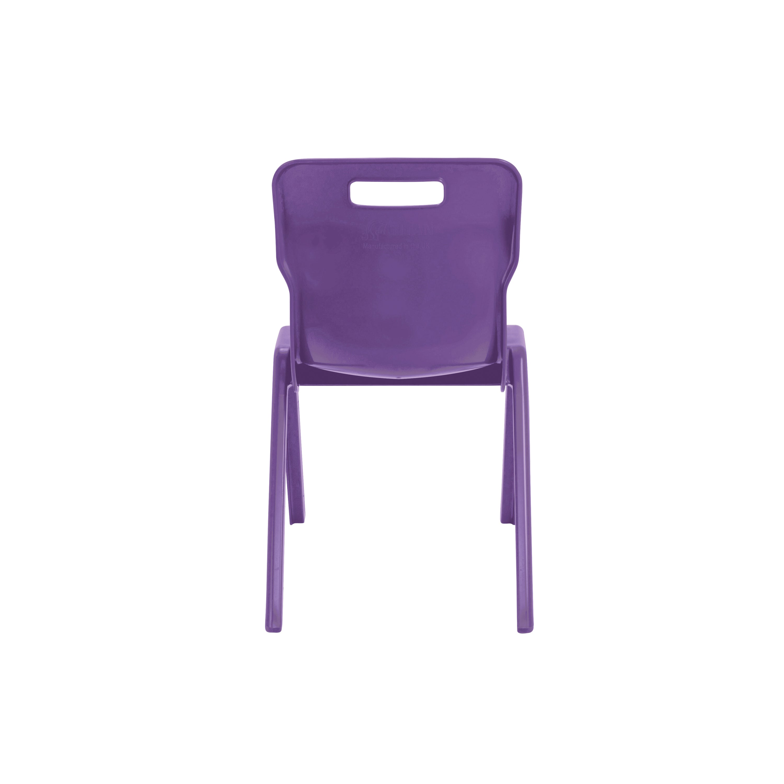 Titan One Piece Classroom Chair 482x510x829mm Purple KF78529