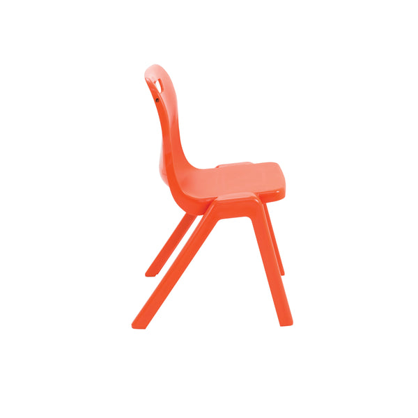 Titan One Piece Classroom Chair 482x510x829mm Orange Kf78530
