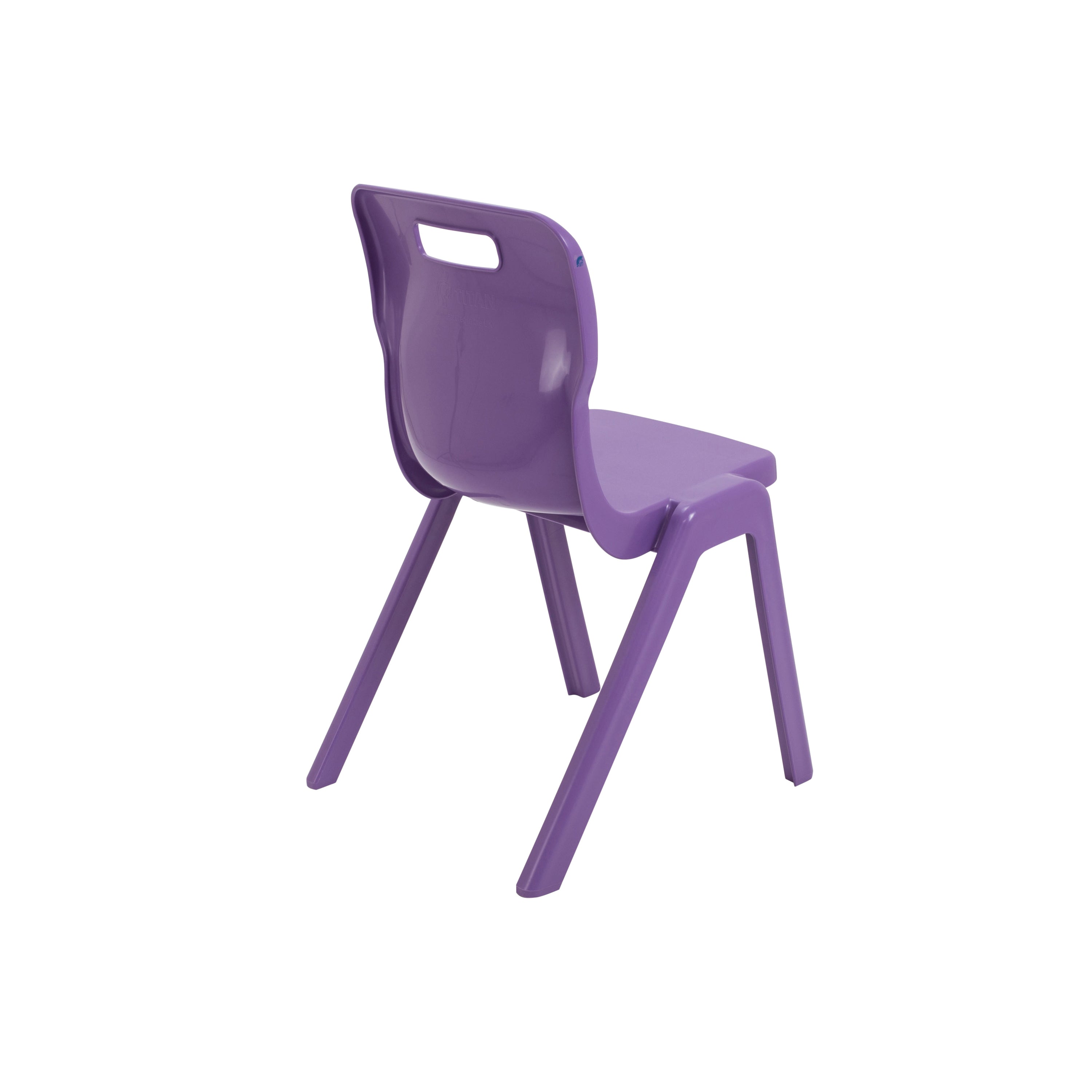 Titan One Piece Classroom Chair 482x510x829mm Purple – (Pack of 10)