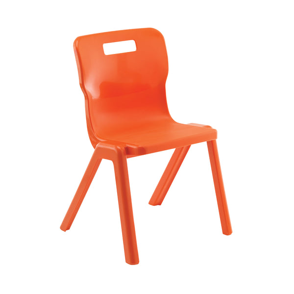 Titan One Piece Classroom Chair 482x510x829mm Orange – (Pack of 30)