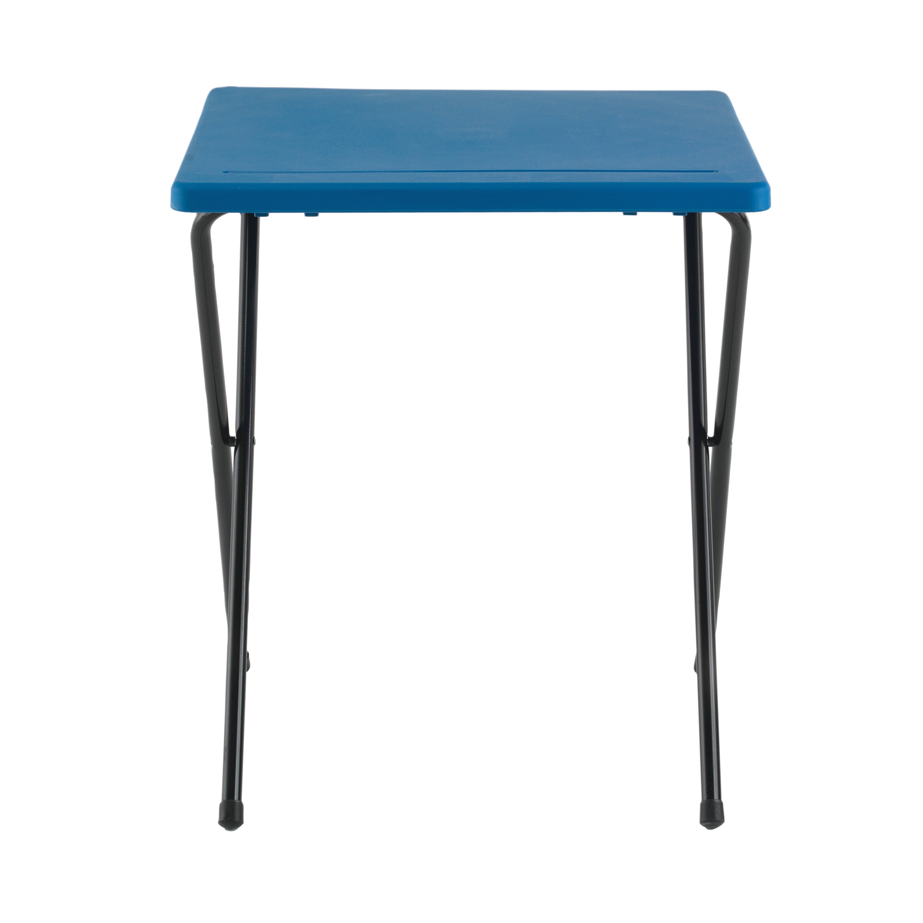 Titan Folding Exam Desk 600x600x710mm Polypropylene Blue KF78652