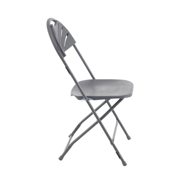 Titan Folding Chair 445 x 460 x 870 mm Charcoal – (Pack of 1)