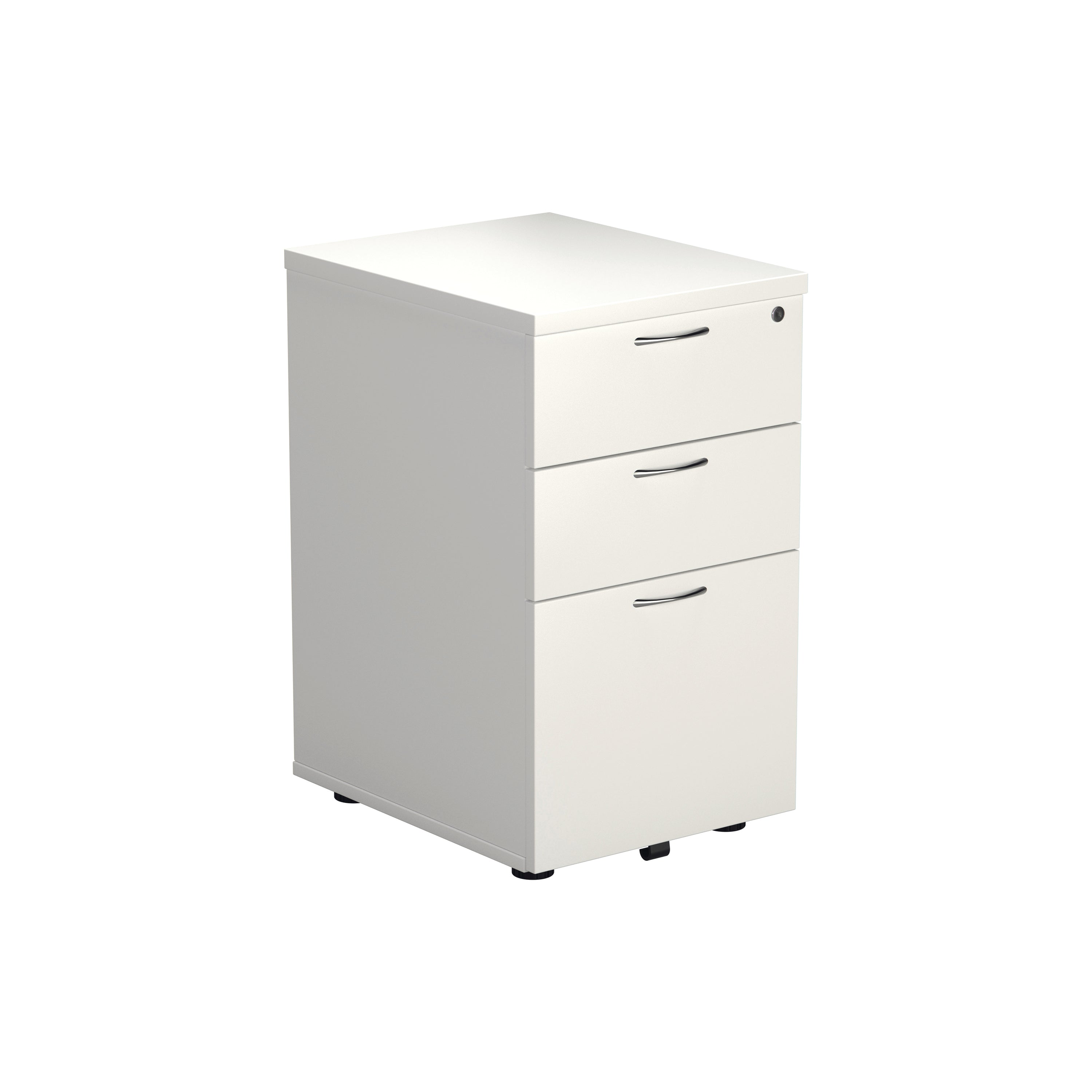 Jemini 3 Drawer Under Desk Pedestal 404x500x690mm White Kf78664