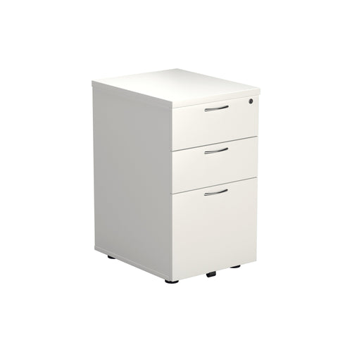 Jemini 3 Drawer Under Desk Pedestal 404x500x690mm White Kf78664