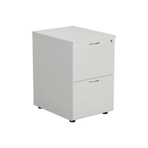 Jemini 2 Drawer Filing Cabinet 464x600x710mm White Kf78666