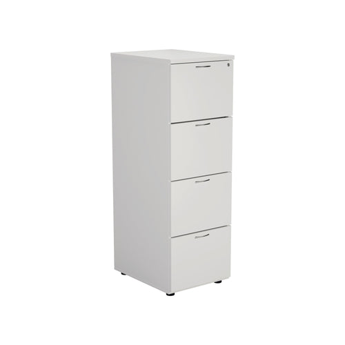 Jemini 4 Drawer Filing Cabinet 464x600x1365mm White Kf78667