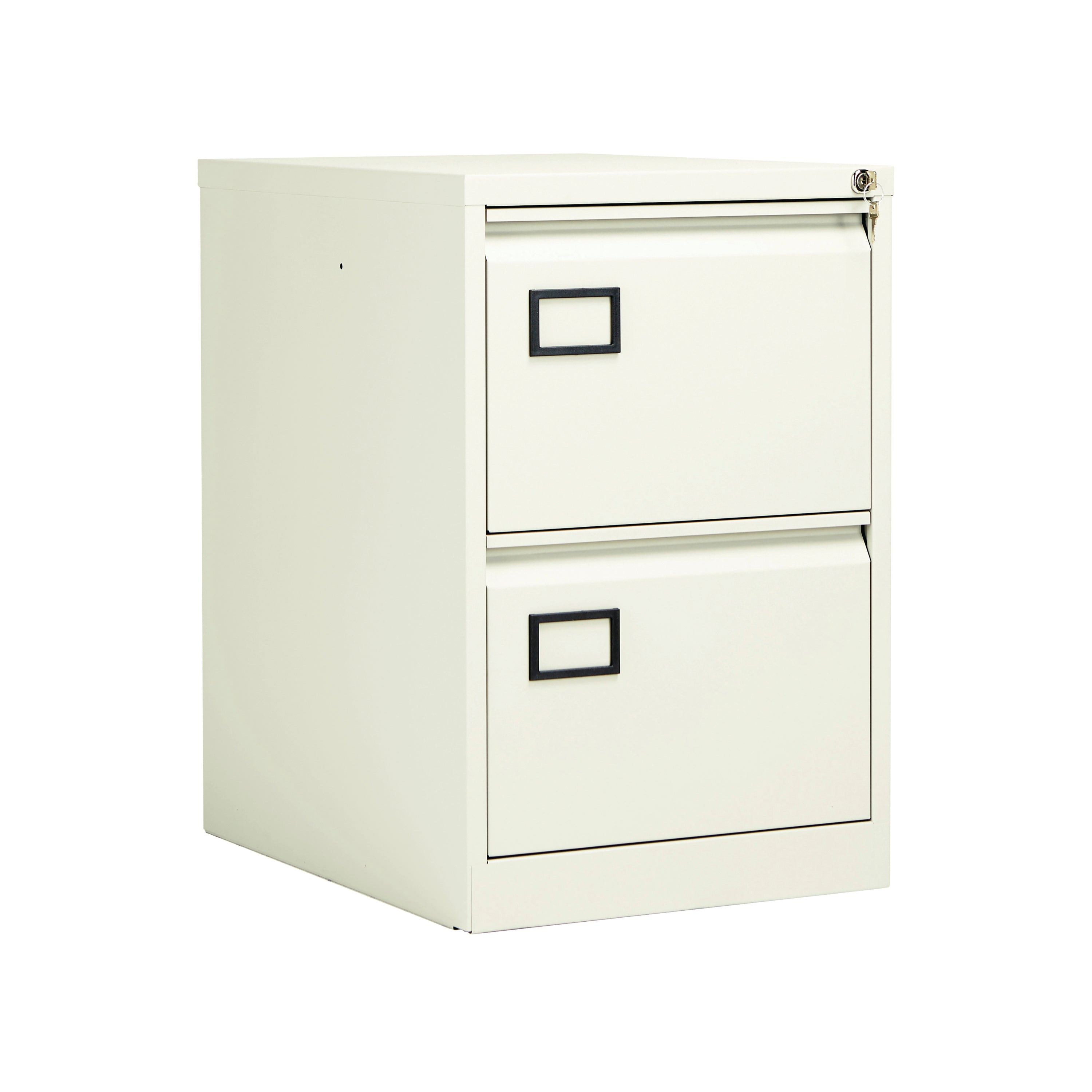 Jemini 2 Drawer Filing Cabinet Lockable 470x622x711mm White Kf78706