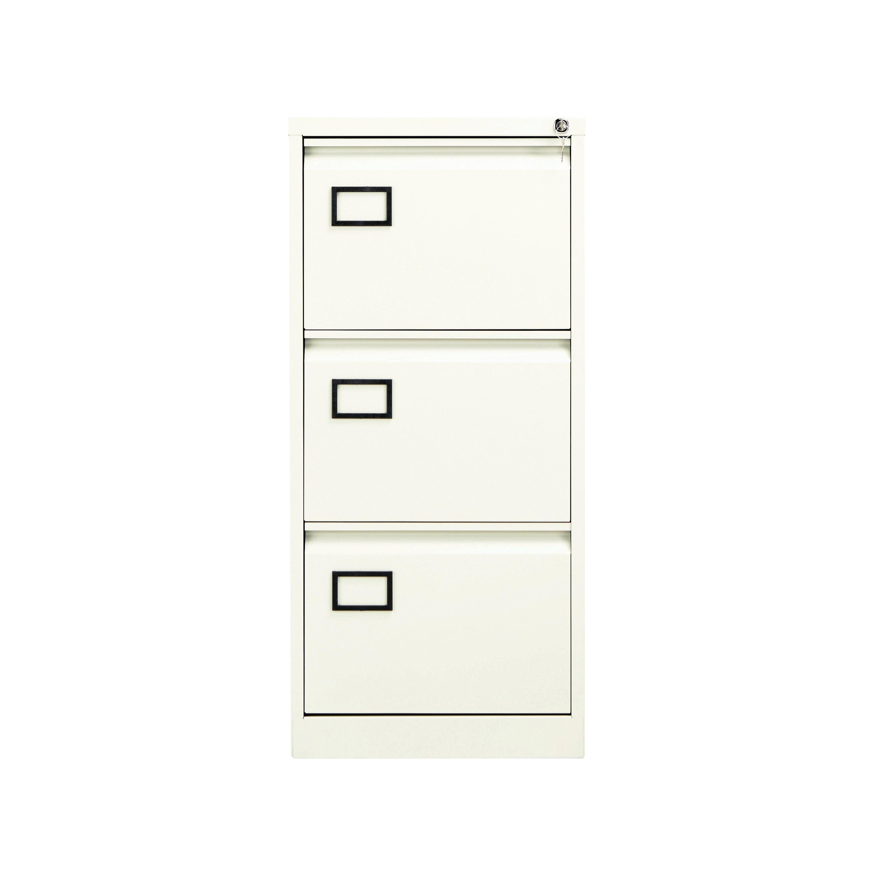 Jemini 3 Drawer Filing Cabinet 470x622x1016mm White Kf78707
