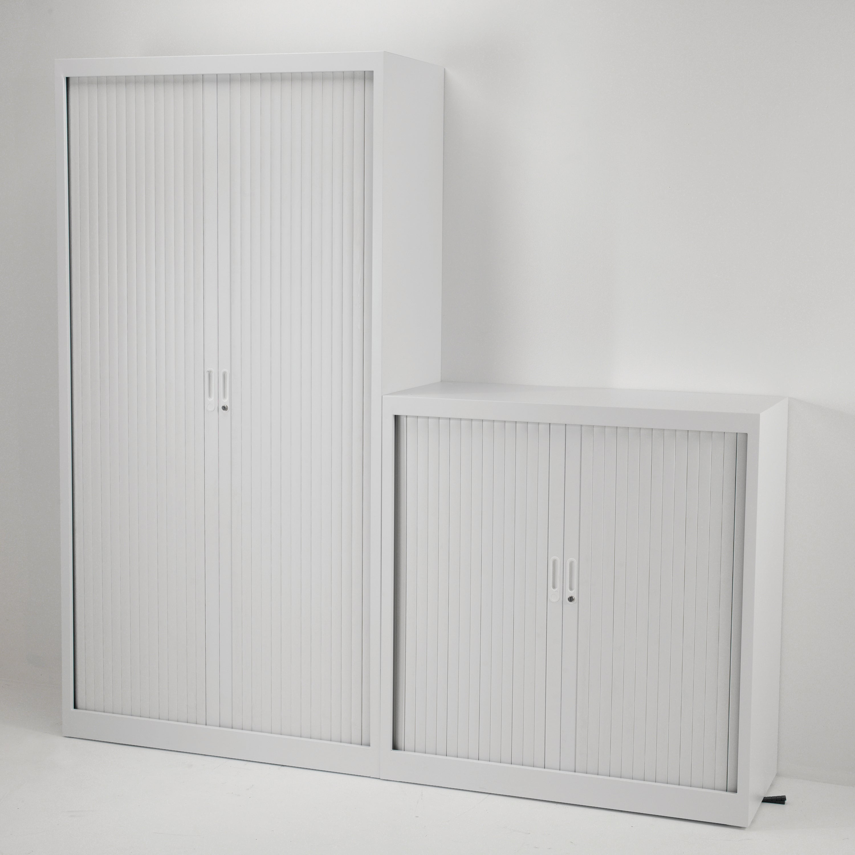 Talos Side Opening Tambour Unit 1000x450x1050mm White KF78759