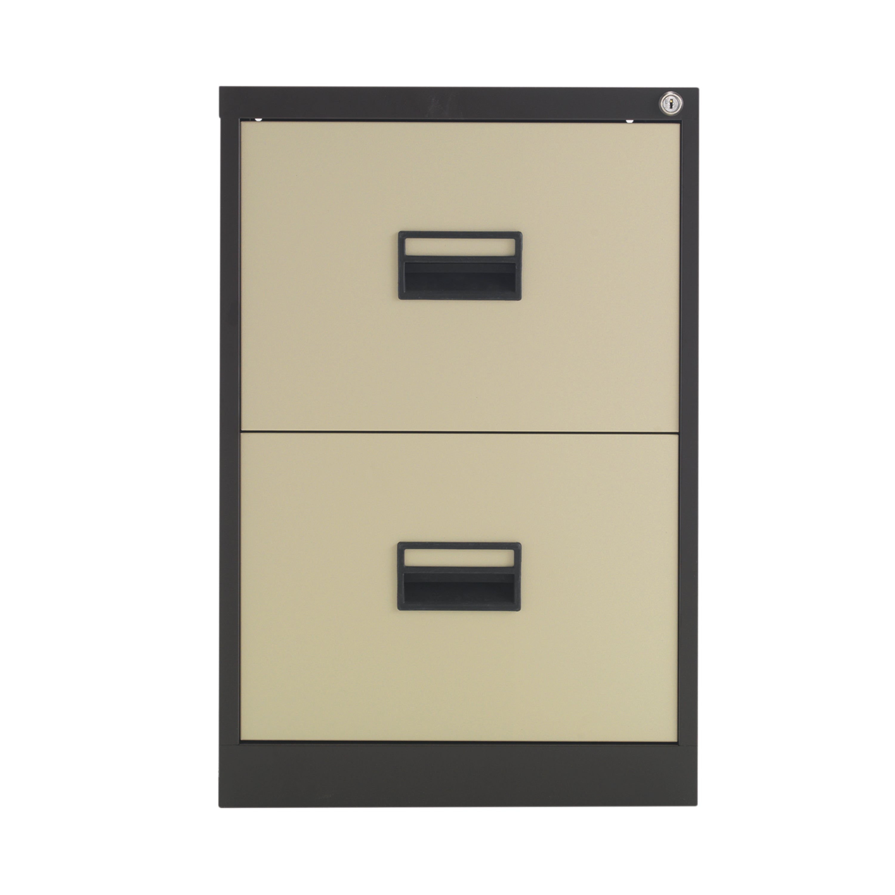 Talos 2 Drawer Filing Cabinet 465x620x700mm Coffee Cream KF78763