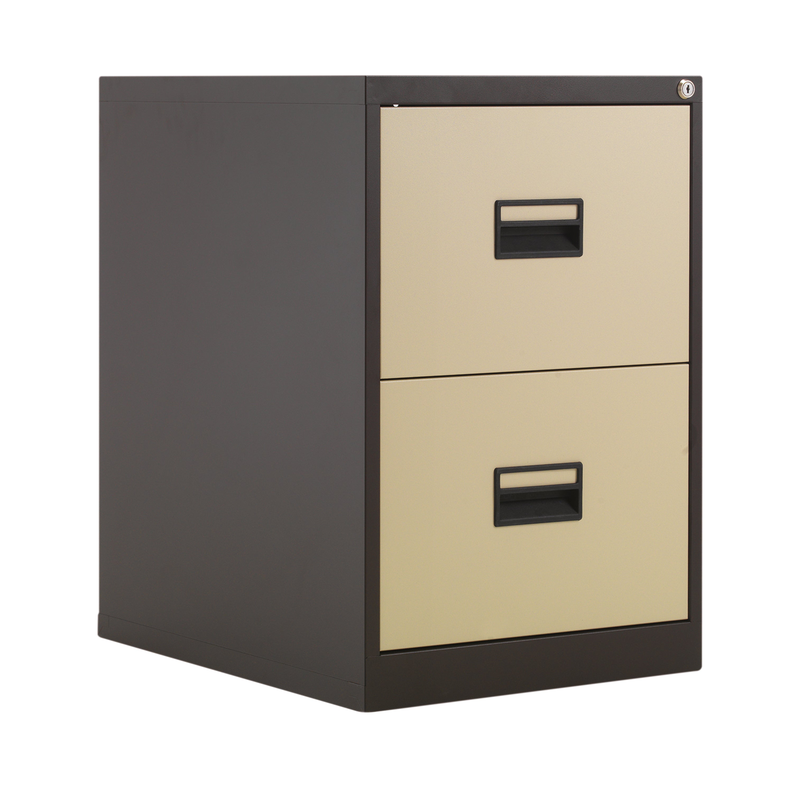 Talos 2 Drawer Filing Cabinet 465x620x700mm Coffee Cream KF78763