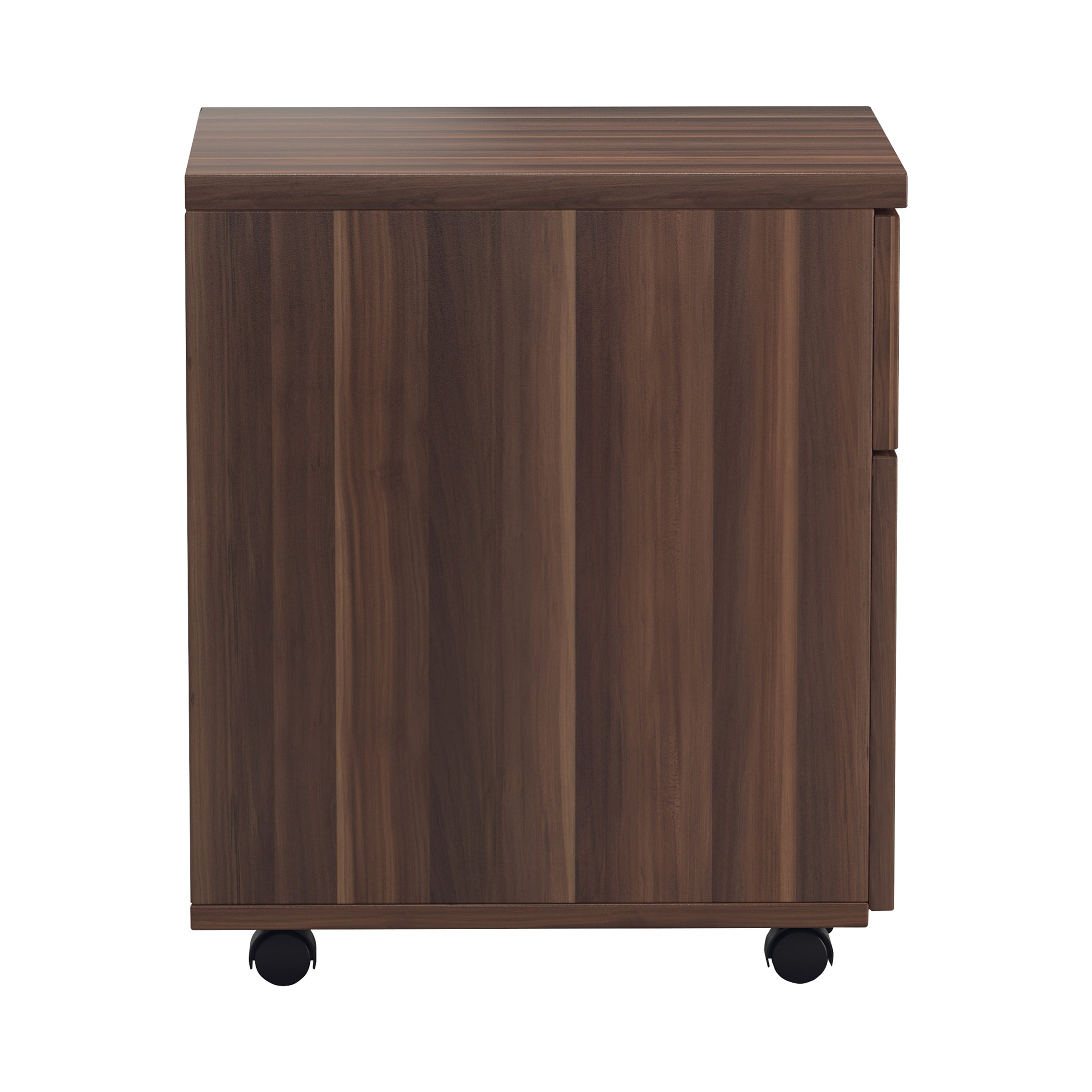 Jemini 2 Drawer Mobile Pedestal 404x500x595mm Walnut Kf78942