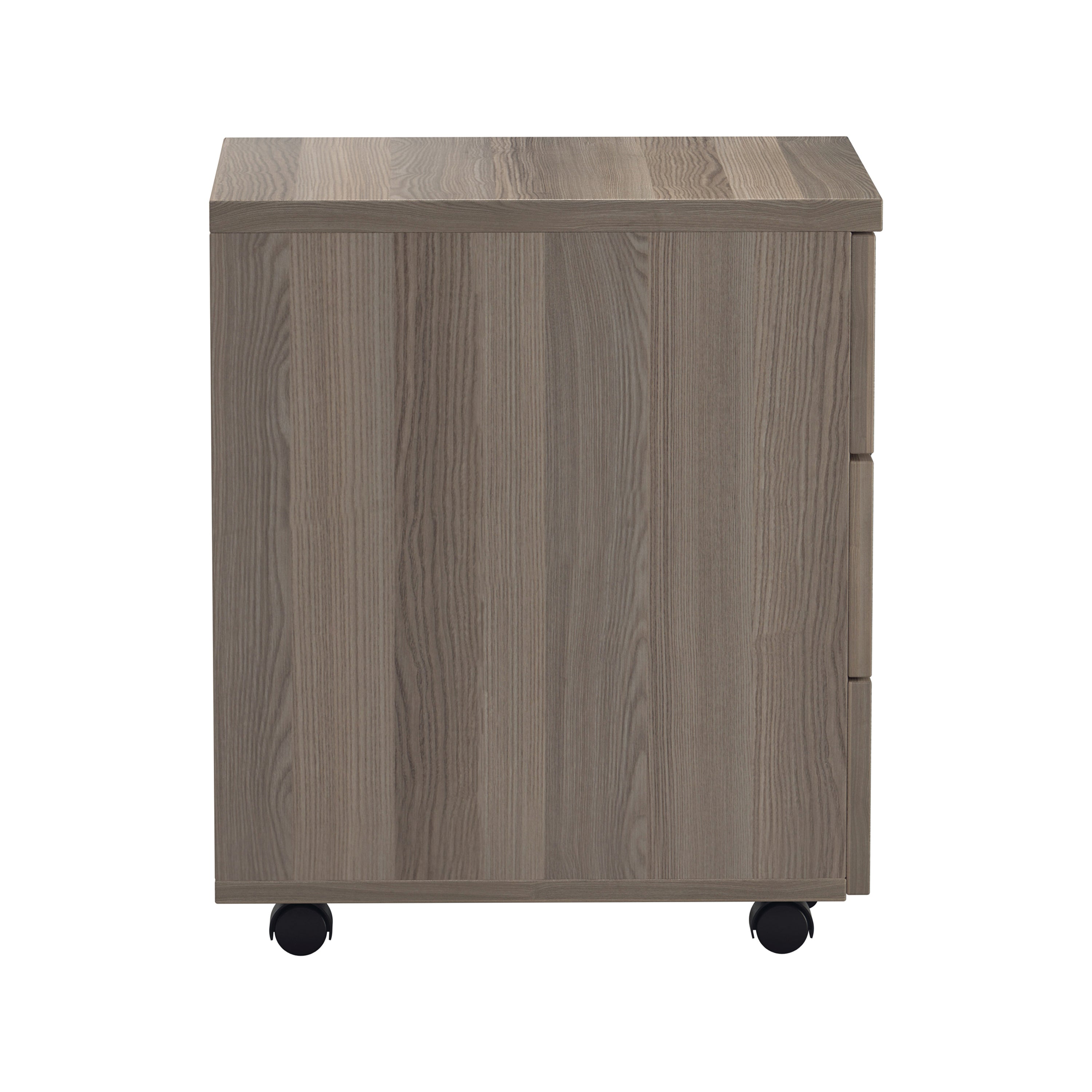 Jemini 3 Drawer Mobile Pedestal 400x500x595mm Grey Oak Kf78945