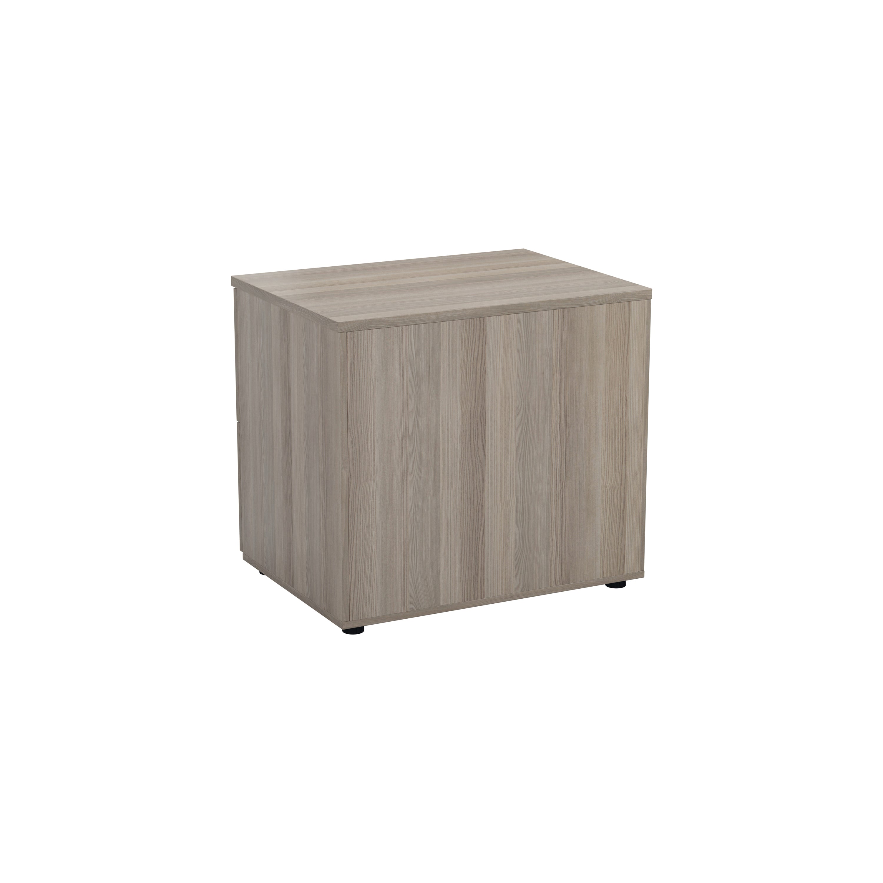 Jemini 2 Drawer Desk Side Filing Cabinet 800x600x730mm Grey Oak Kf78953