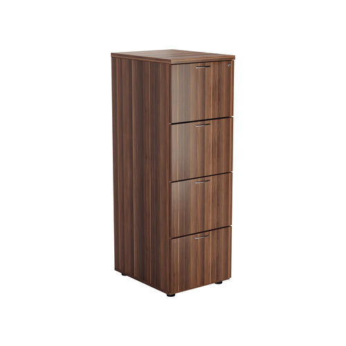 Jemini 4 Drawer Filing Cabinet 464x600x1365mm Walnut Kf78954
