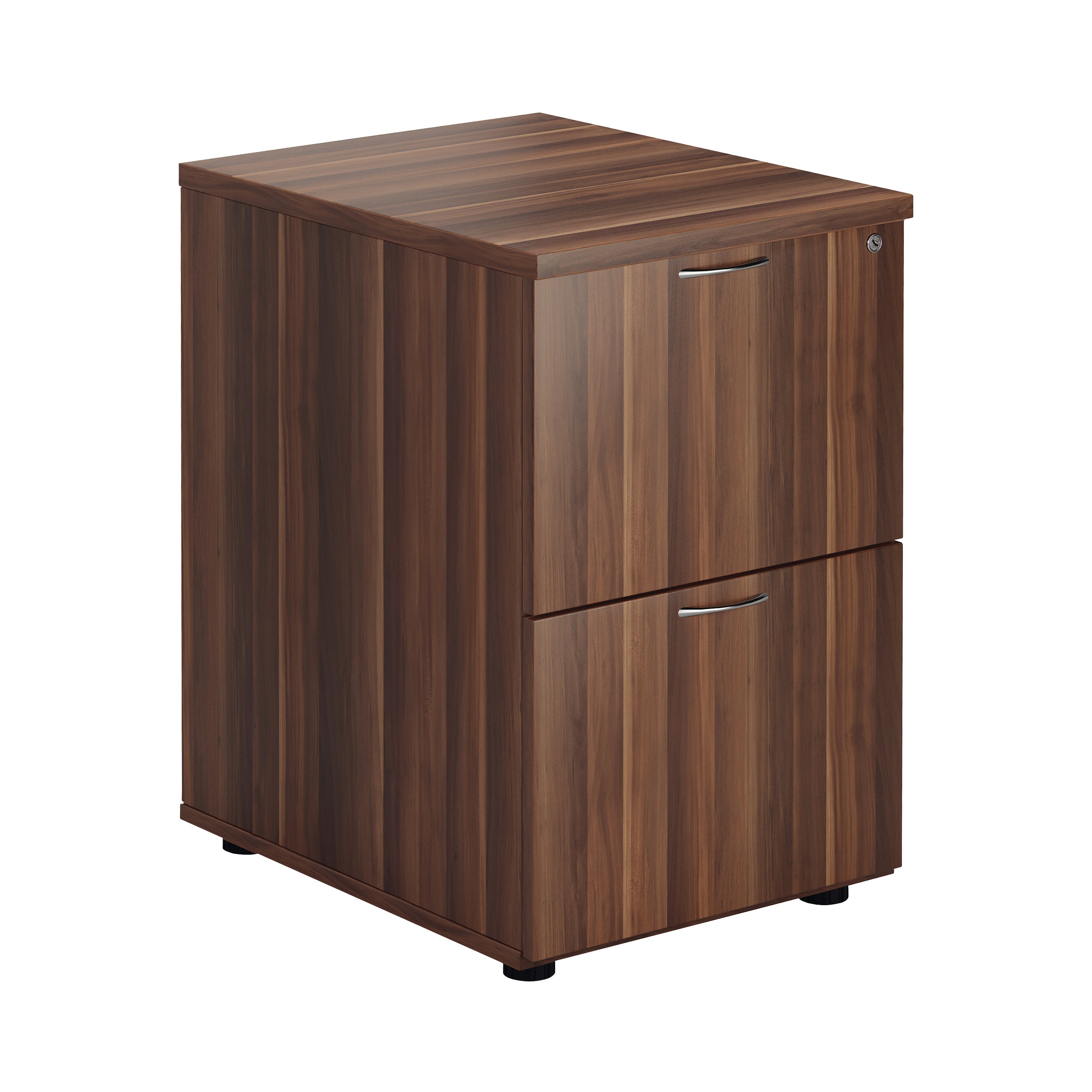 Jemini 2 Drawer Filing Cabinet 464x600x710mm Walnut Kf78956
