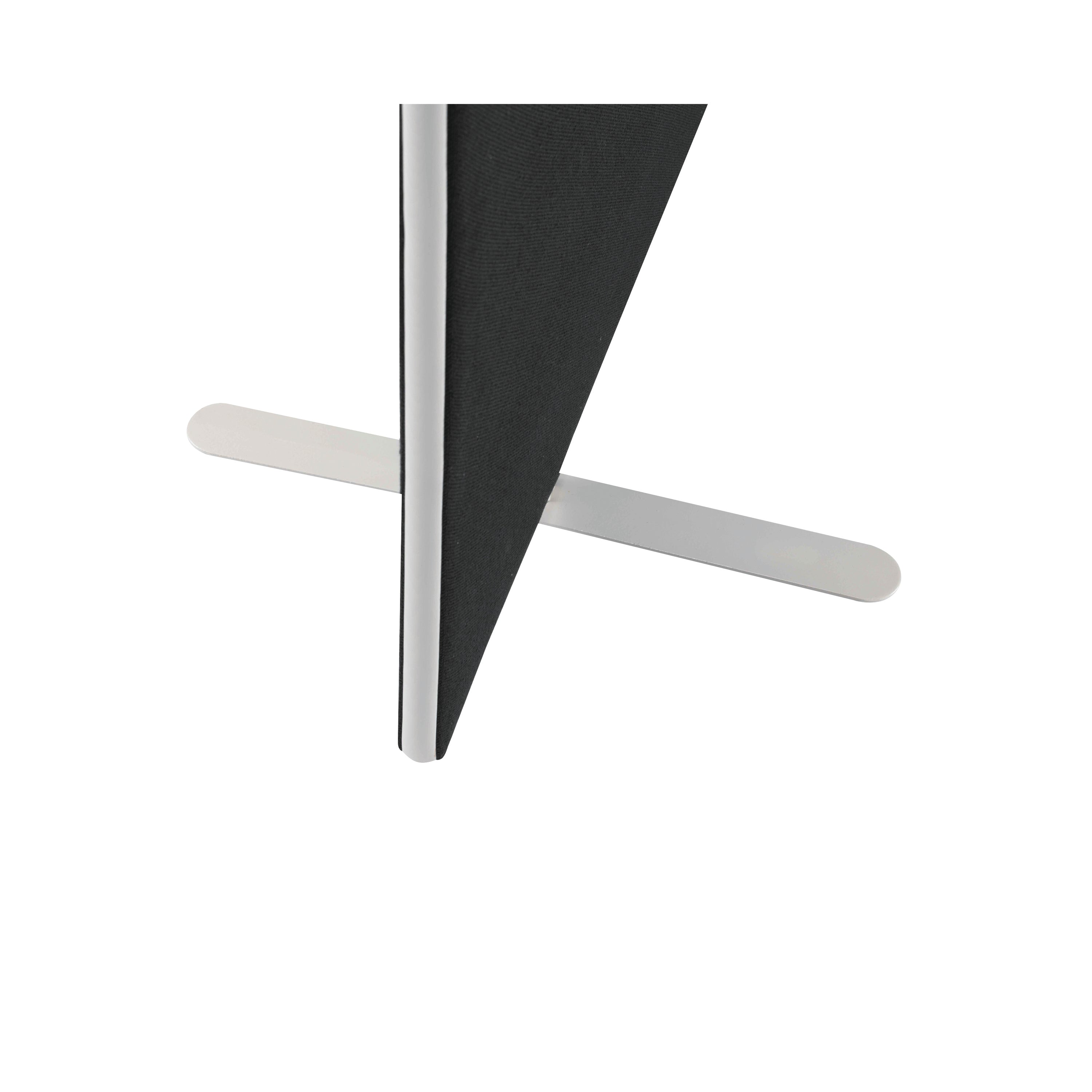 Jemini Floor Standing Screen 1600x25x1600mm Black Kf79012