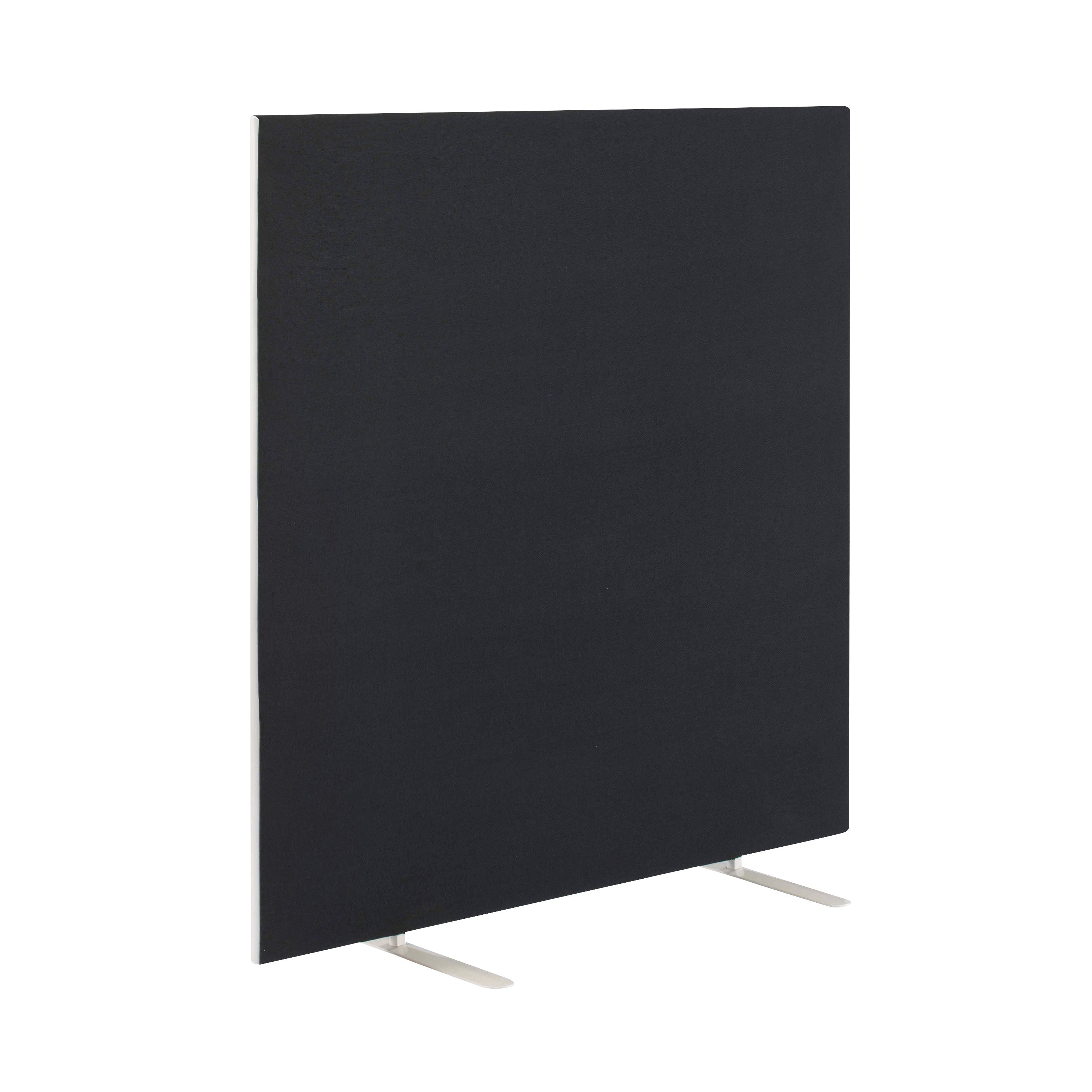 Jemini Floor Standing Screen 1600x25x1800mm Black Kf79015