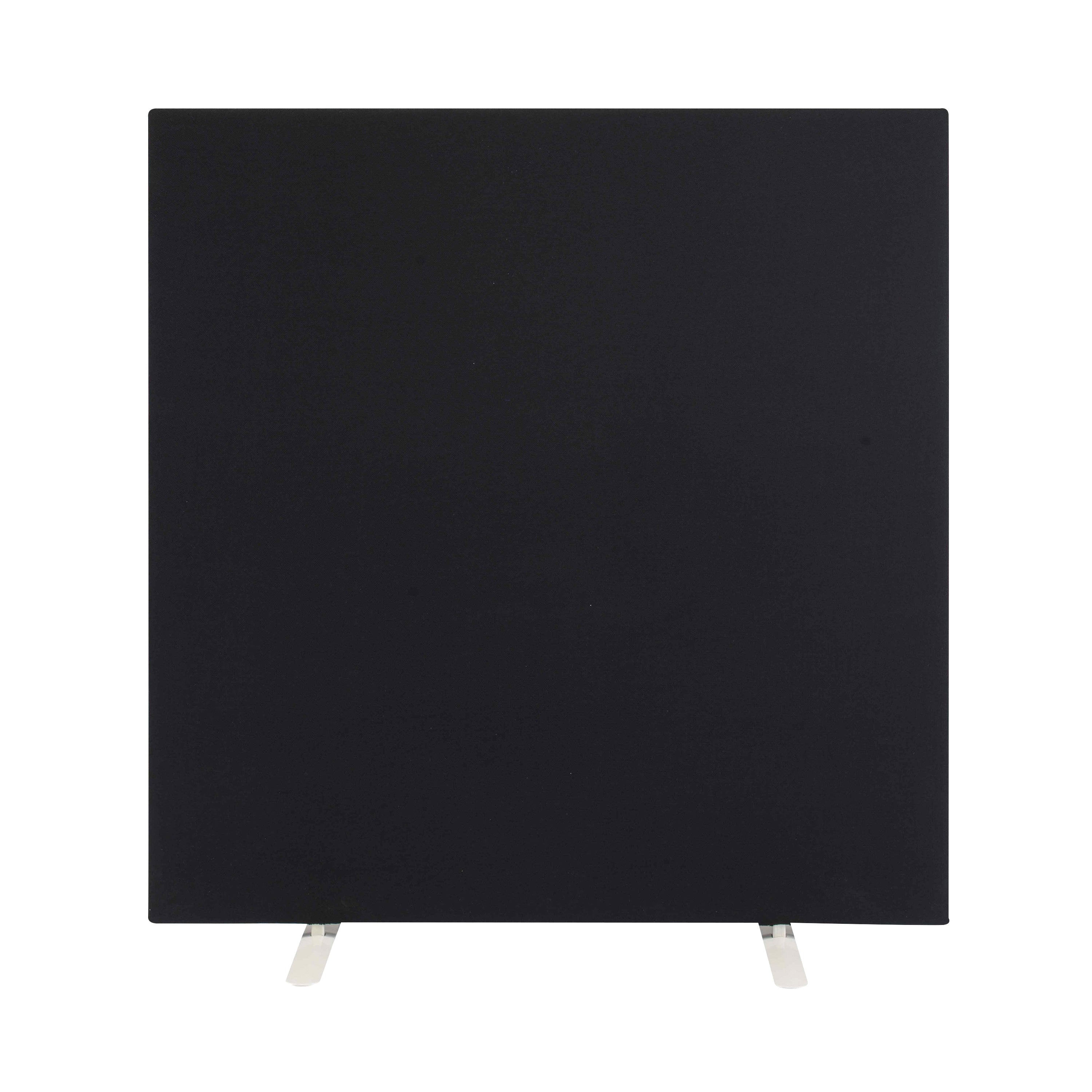 Jemini Floor Standing Screen 1600x25x1800mm Black Kf79015