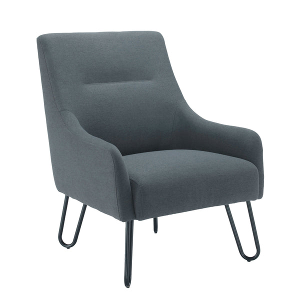 Jemini Reception Armchair Hairpin Leg Grey Kf79142