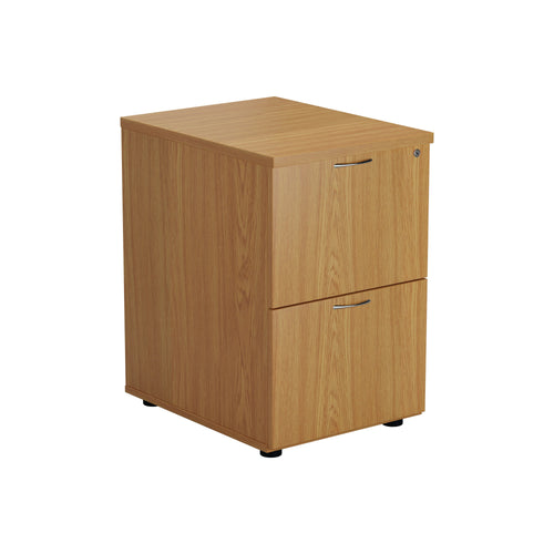 Jemini 2 Drawer Filing Cabinet 464x600x710mm Nova Oak Kf79856
