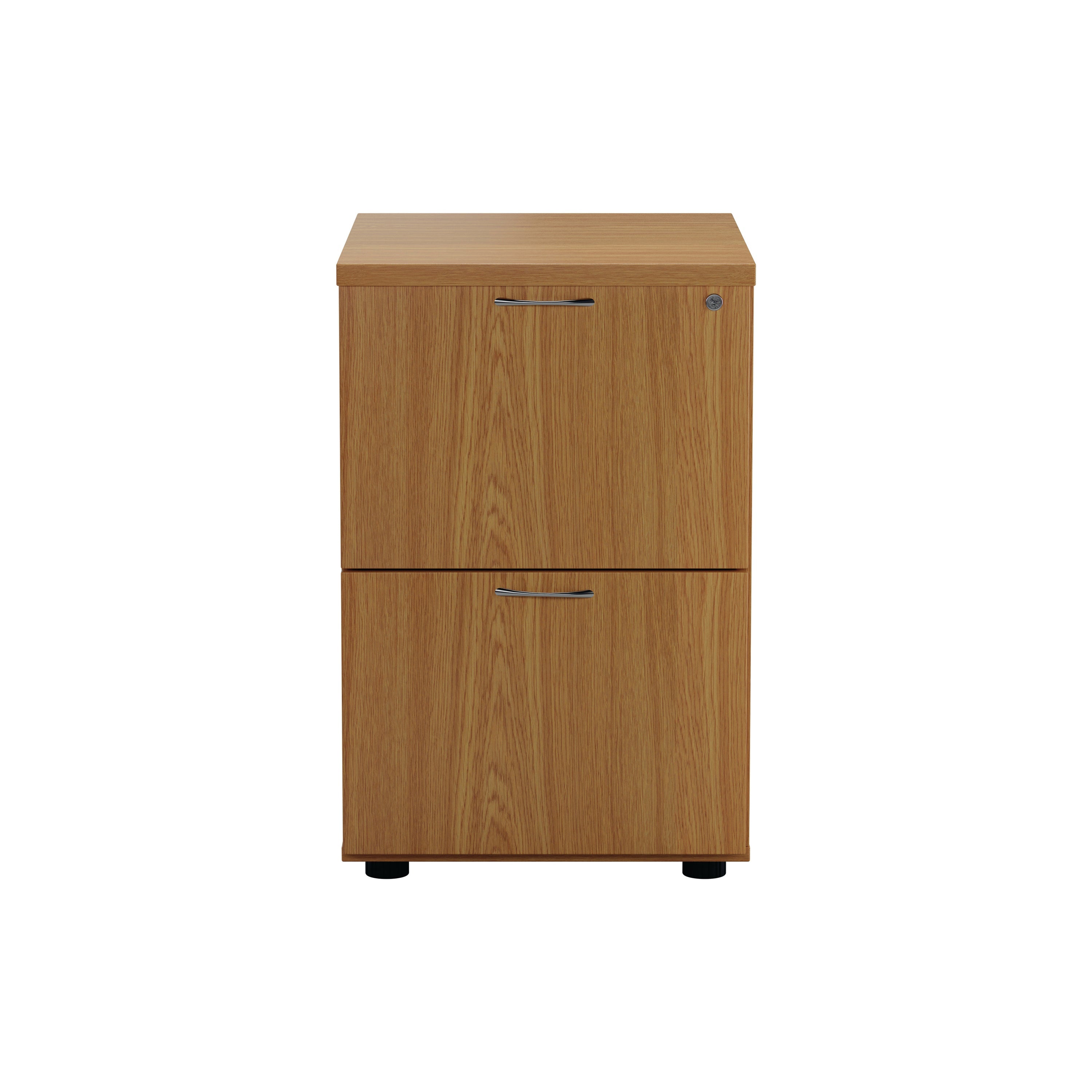 Jemini 2 Drawer Filing Cabinet 464x600x710mm Nova Oak Kf79856
