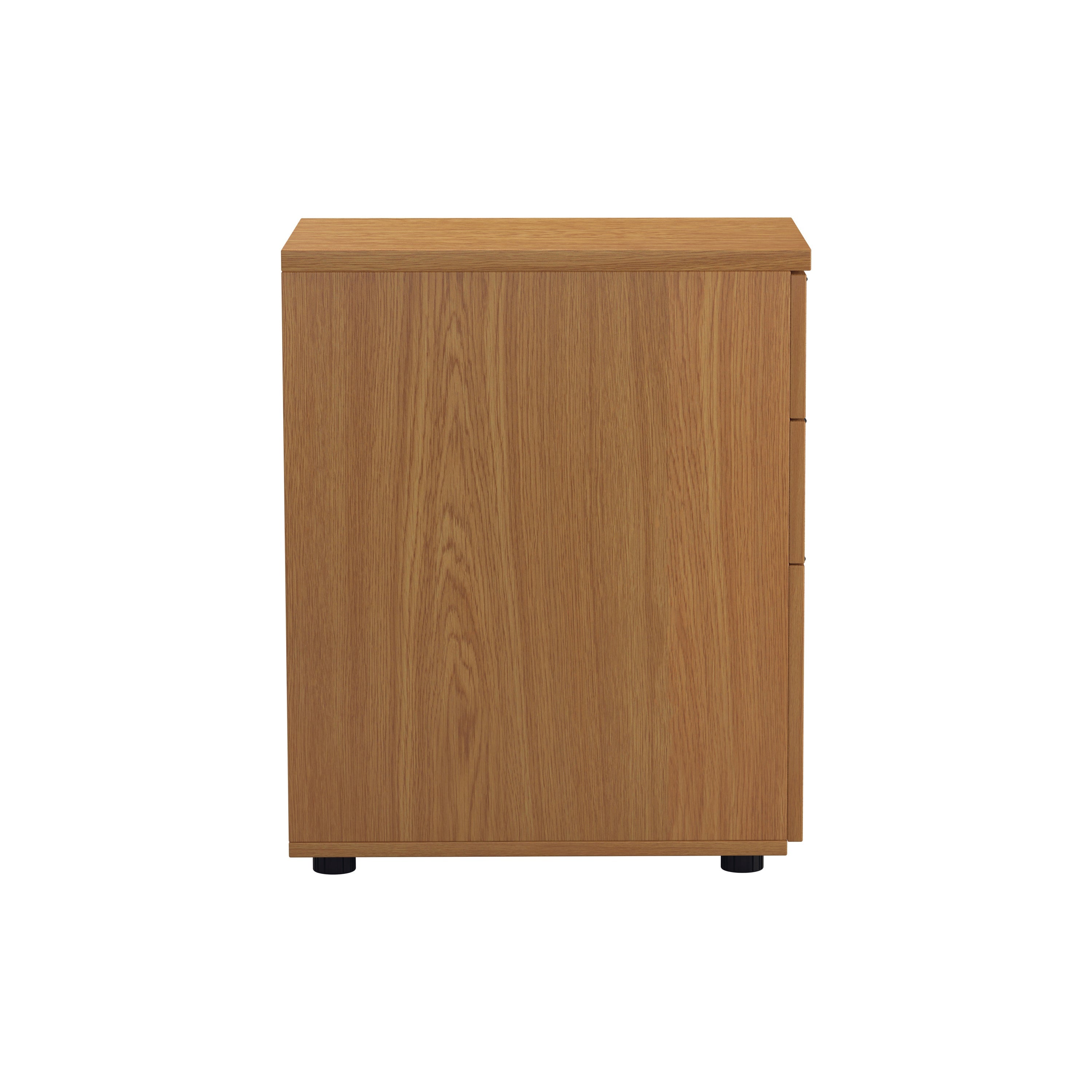 Jemini 3 Drawer Desk High Pedestal 404x600x730mm Nova Oak Kf79858