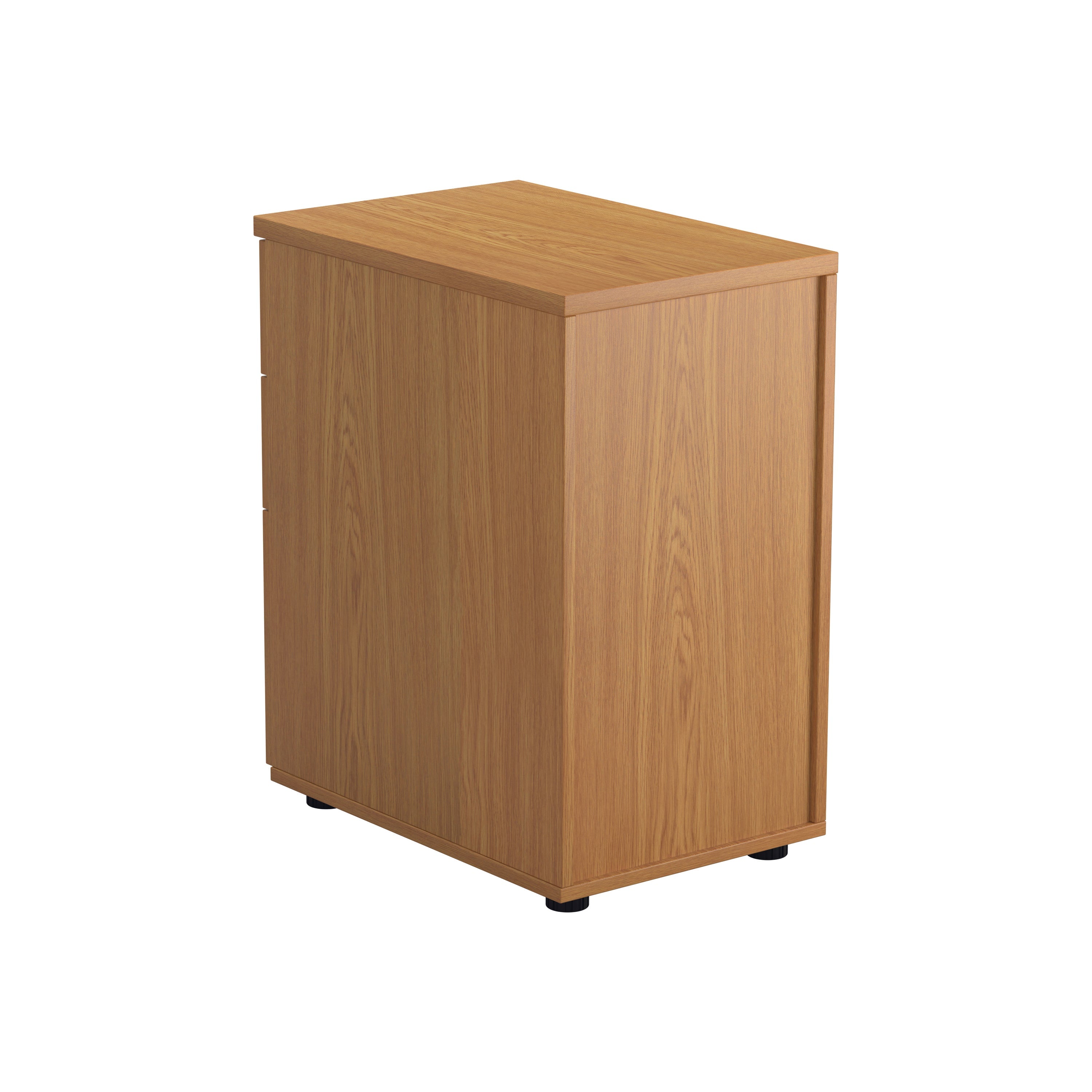 Jemini 3 Drawer Desk High Pedestal 404x600x730mm Nova Oak Kf79858